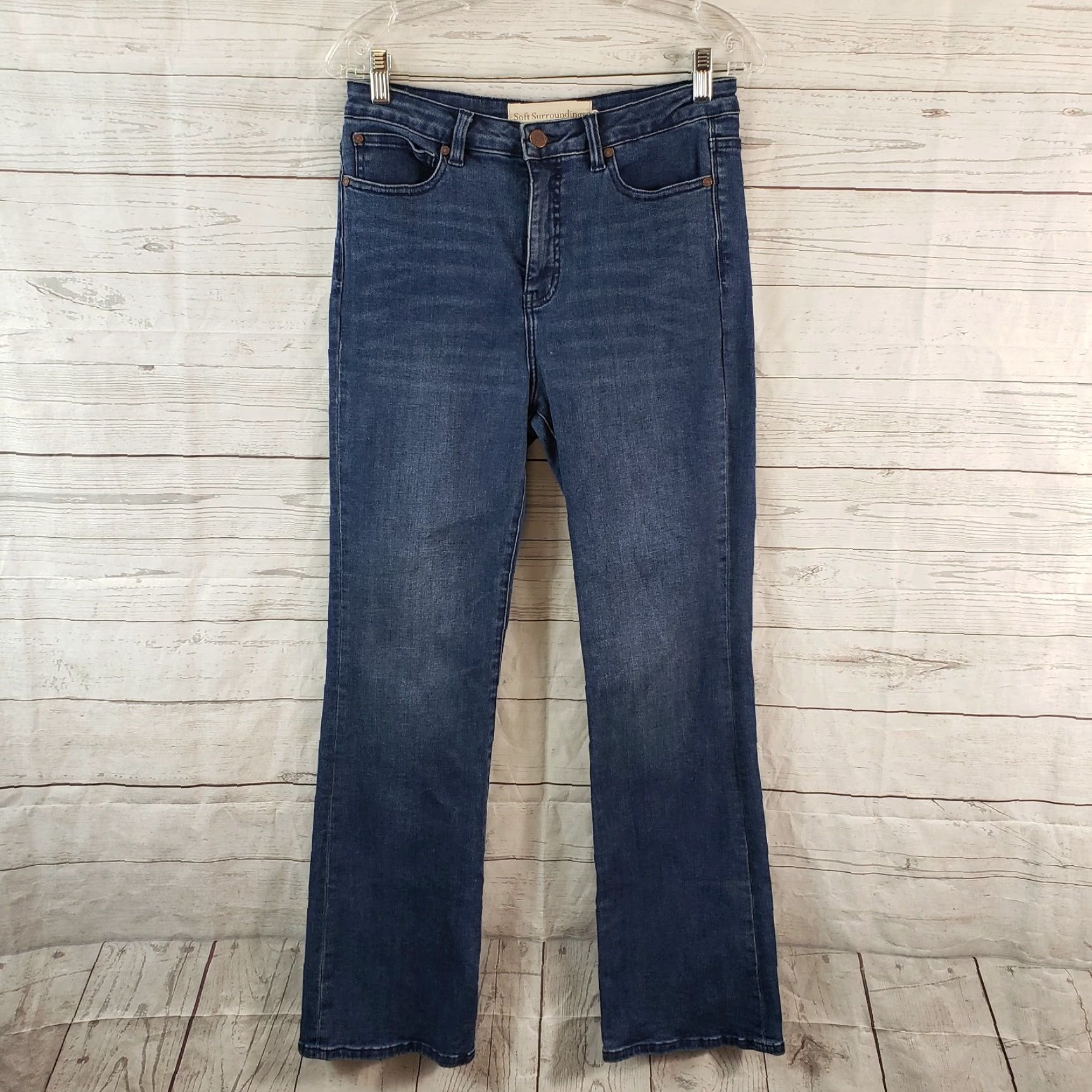 Soft Surroundings Soft Surroundings Womens Jeans Shirt Bootcut 6 Blue Medium Wash High Rise Urban Vintage No Size 28" / US 6 / IT 42 - 2 Thumbnail