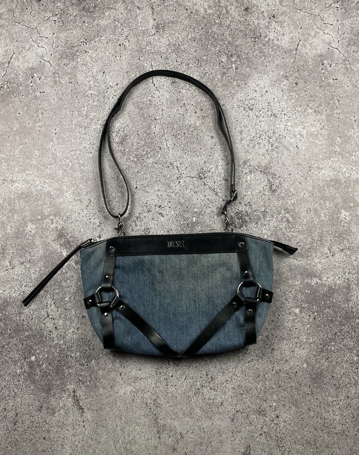 Archival Clothing x Avant Garde Diesel Bondage Archival Hobo Bag Junya Watanabe in Blue, Men's