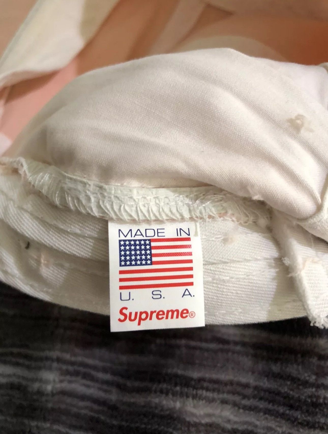 Supreme Supreme FW17 side zip camp cap light peach Size ONE SIZE - 6 Thumbnail