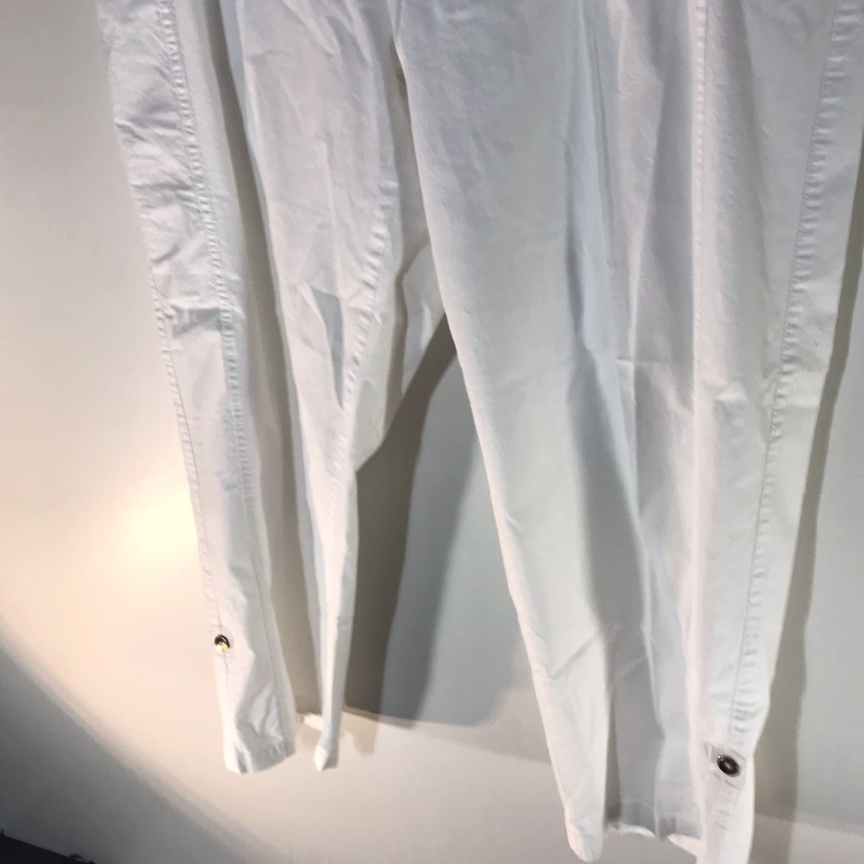 Vintage VINTAGE Rafaella Women's Cropped Pants Size 16 White 90s Casual Workwear Summer Size 38" / US 16 / IT 52 - 3 Thumbnail