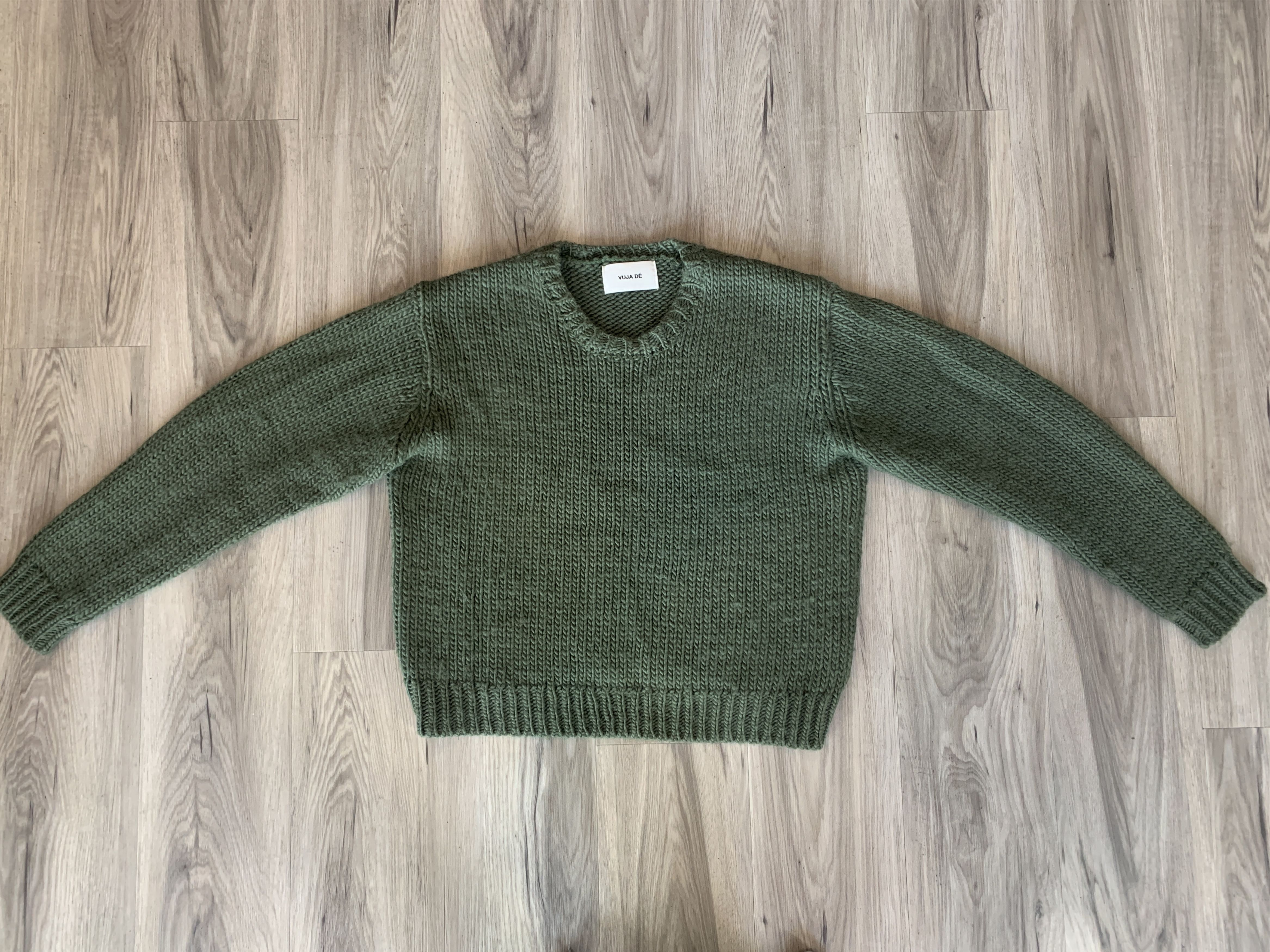 Vuja De Vujade Frank structured half-zip knit sweater in black