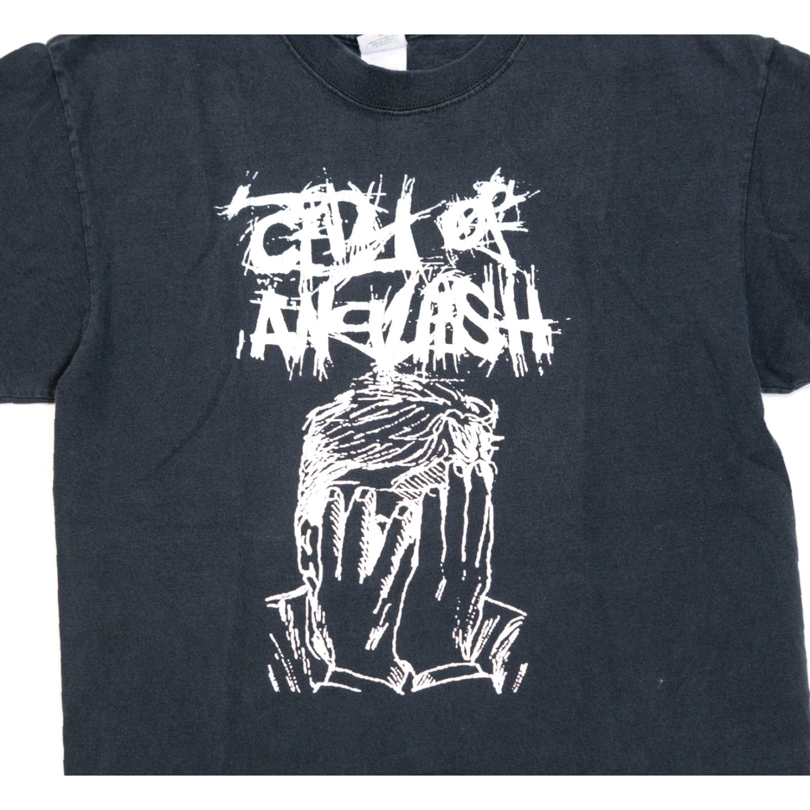 Anvil VINTAGE Heavy Metal Band T-Shirt Rock Tee 90s Affliction Y2K Clock City Of Anguish Anvil Shirt Mens L Black Size US L / EU 52-54 / 3 - 2 Thumbnail