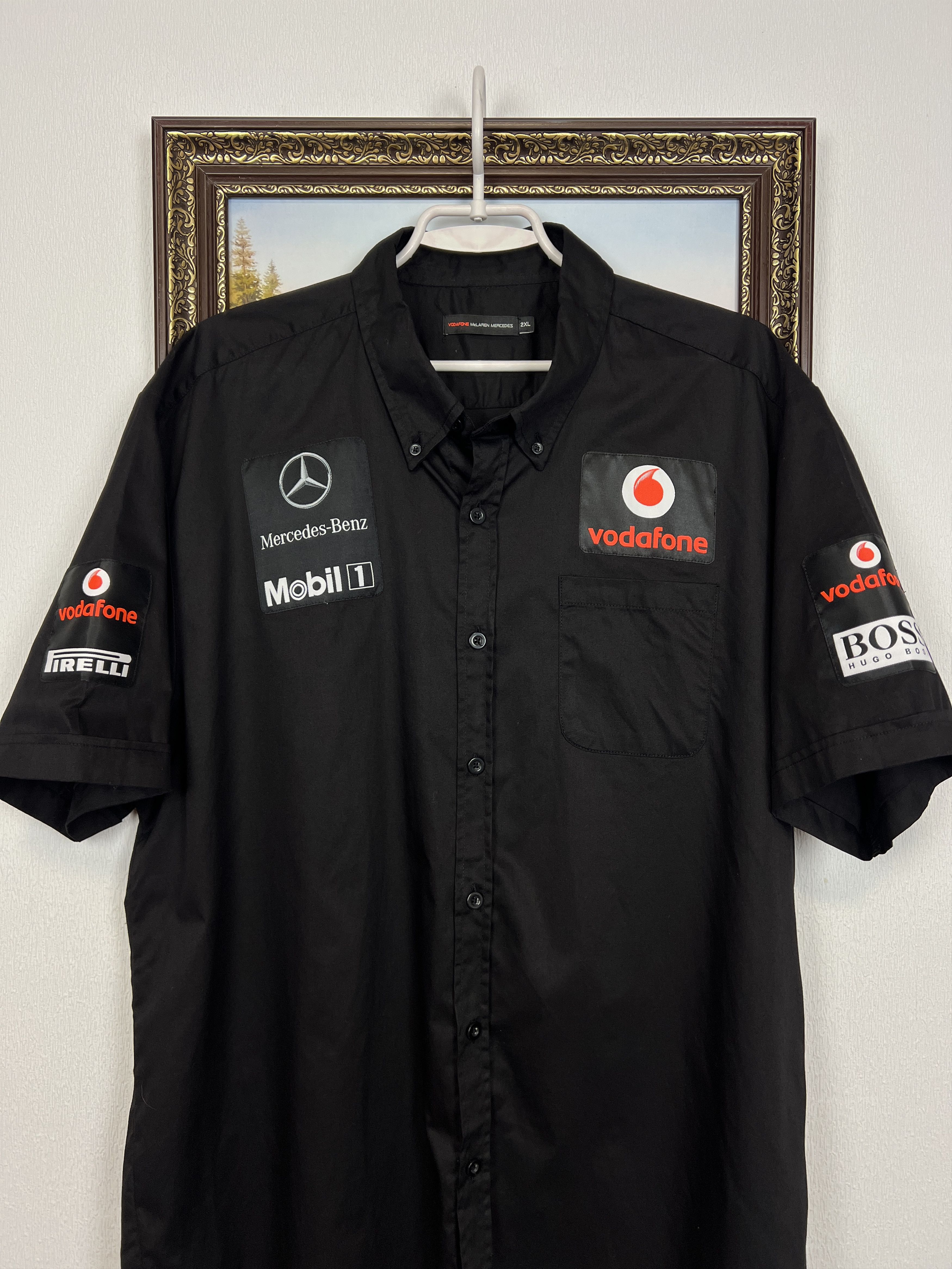 Vintage Mclaren Mercedes Formula 1 Vodafone Racing Jersey Tee Size US XXL / EU 58 / 5 - 5 Thumbnail