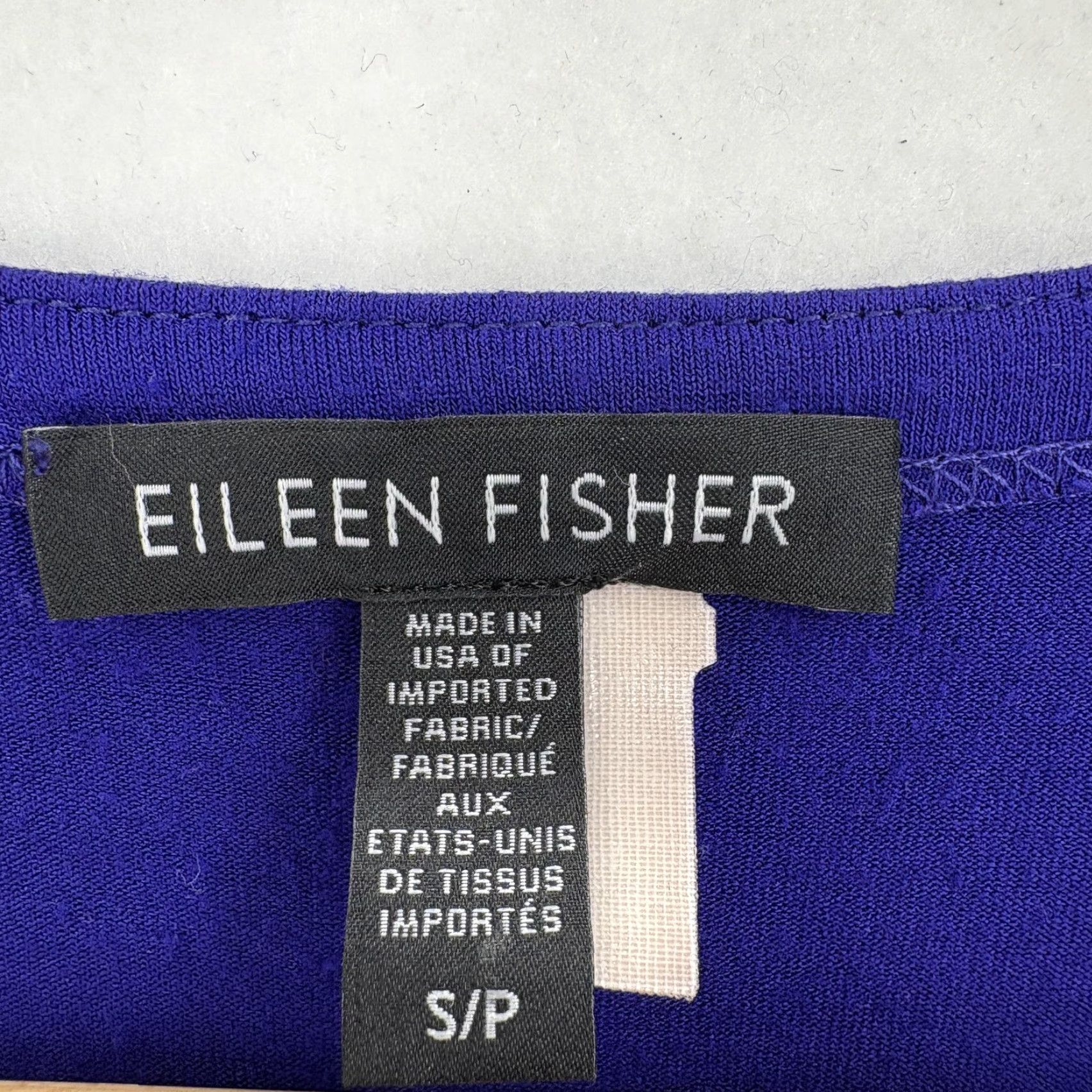 Eileen Fisher Eileen Fisher Shirt Womens Small Blue Long Sleeve Stretch Jersey Casual Pullover Size S / US 4 / IT 40 - 4 Thumbnail