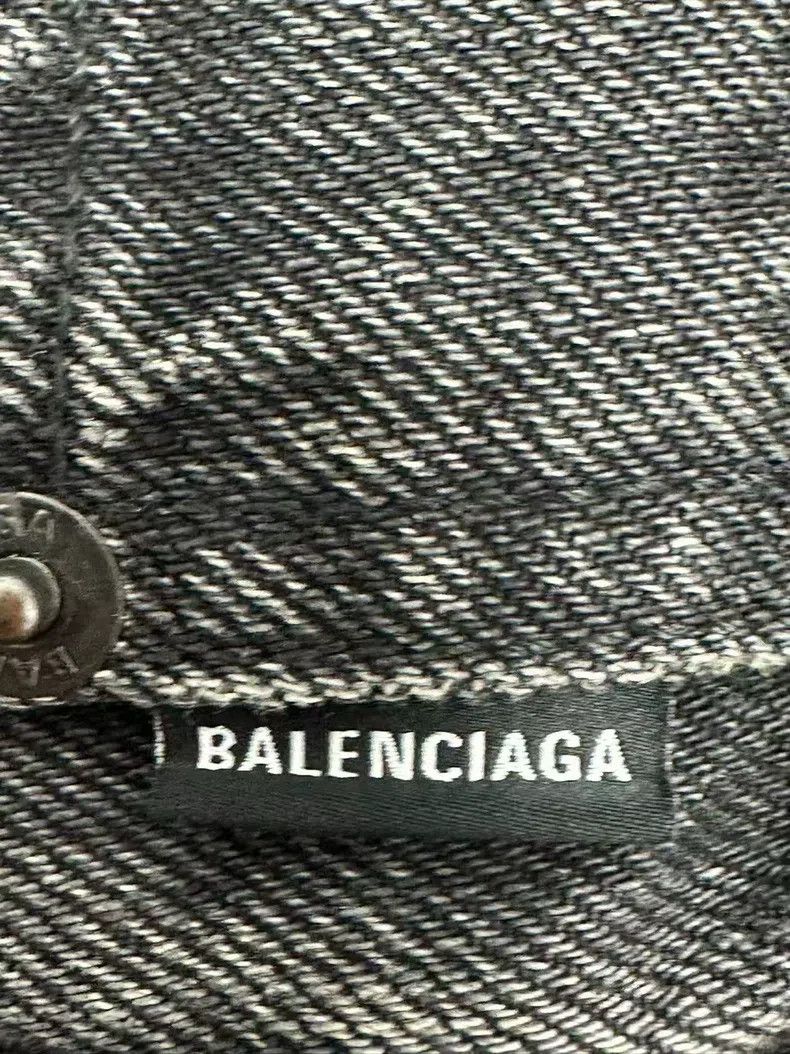 Balenciaga Balenciaga Small Letter Logo Dark Denim Long Pants Size US 32 / EU 48 - 3 Thumbnail
