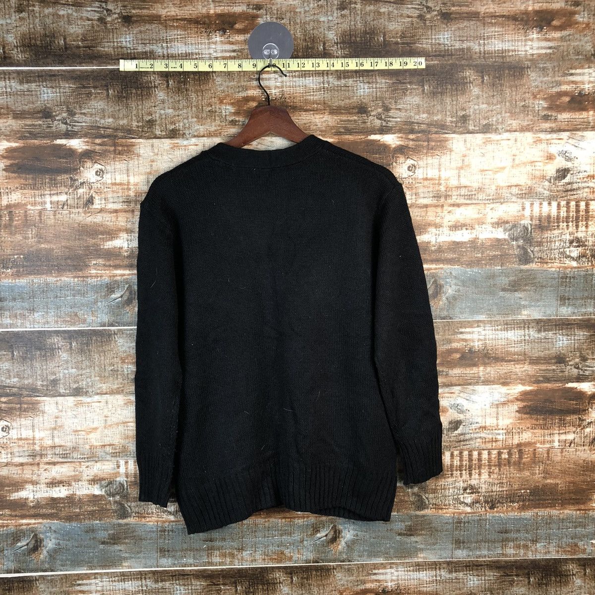 Homespun Knitwear DL Cinema Club Black Cardigan Knitwear #C573 Size US M / EU 48-50 / 2 - 12 Thumbnail
