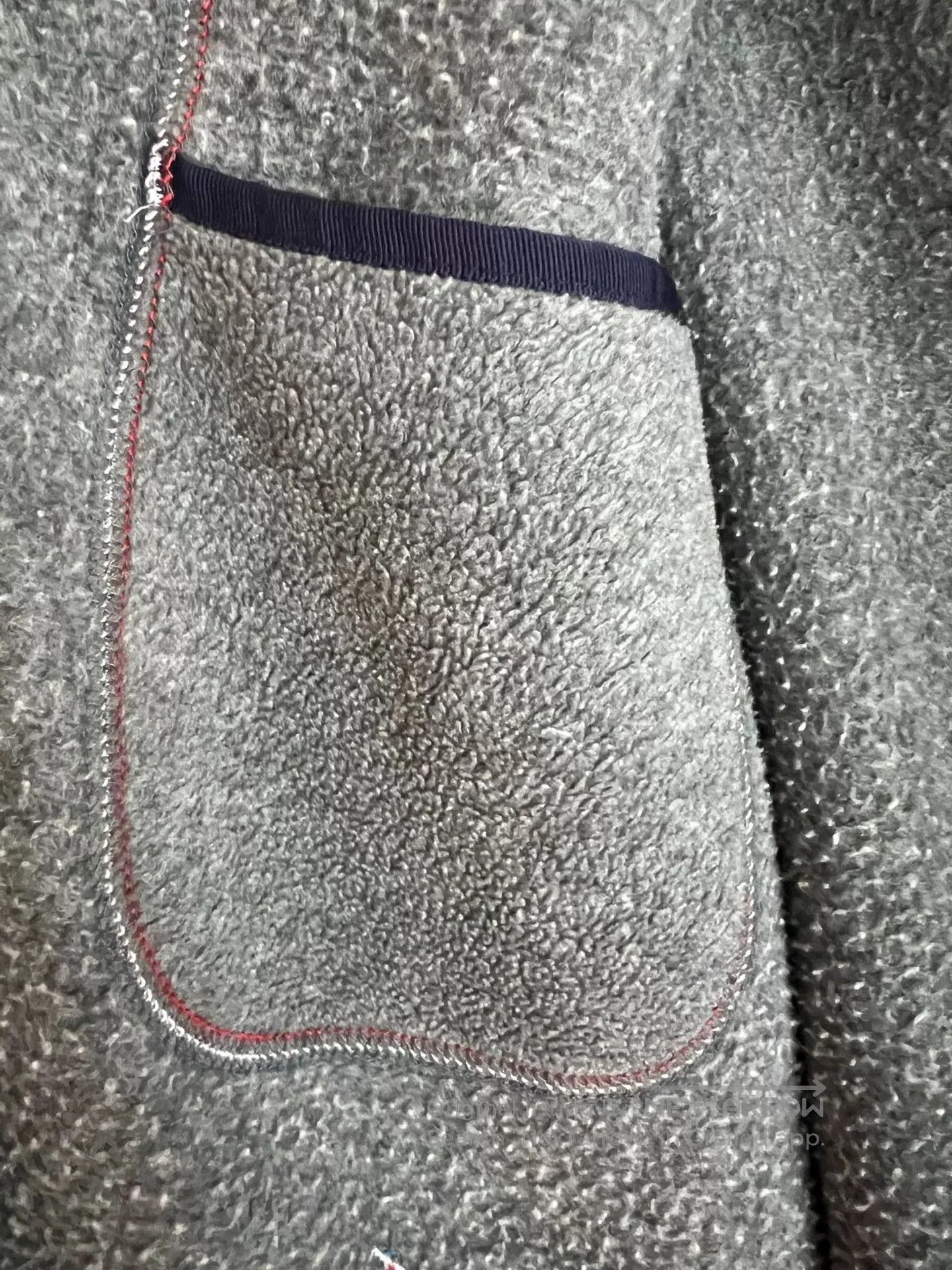 Porter Classic stylish gray fleece jacket with blue accents. Size US S / EU 44-46 / 1 - 9 Thumbnail