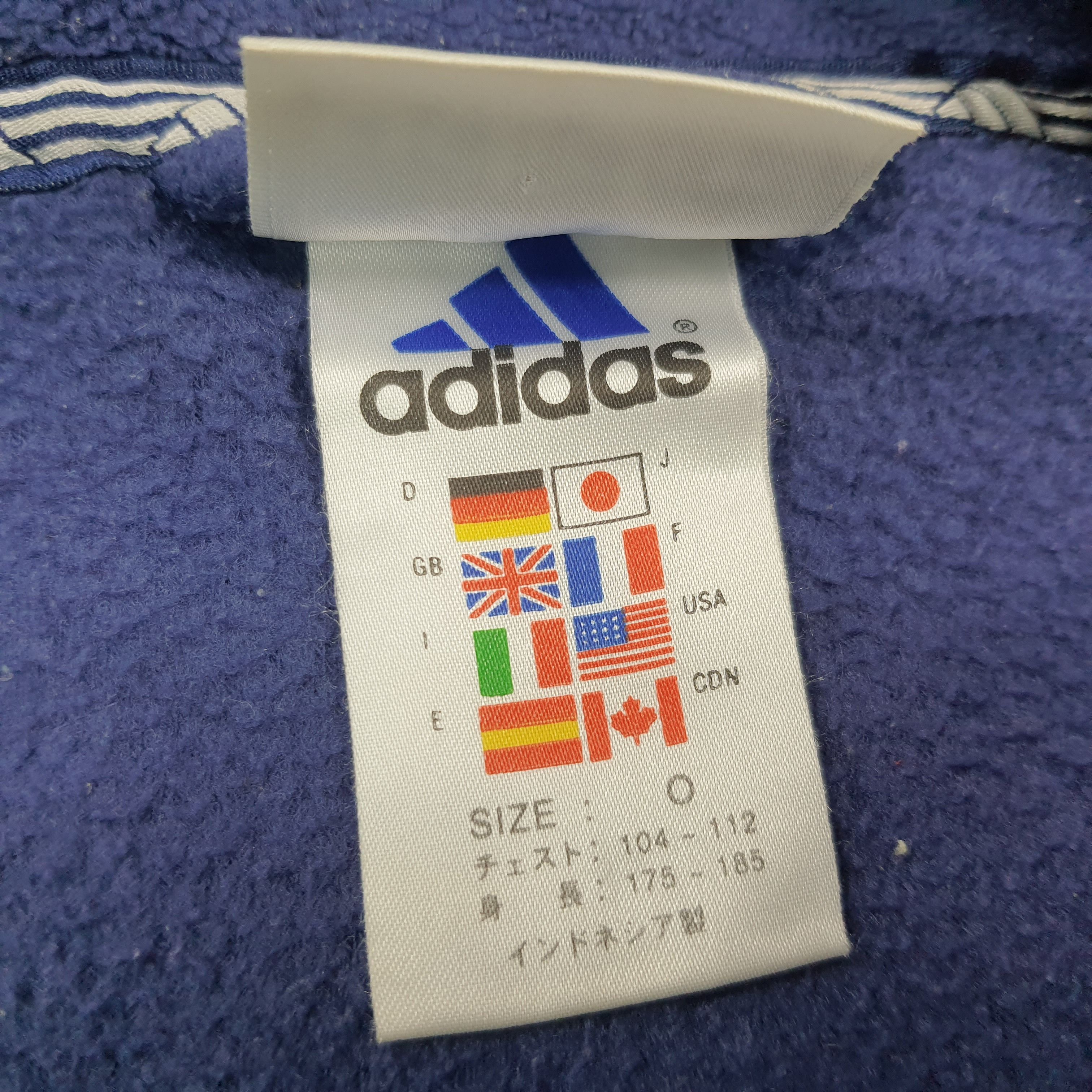 Adidas Vintage Adidas Track Jacket Fleece Full Zip Custom Y's Logo Size US L / EU 52-54 / 3 - 7 Thumbnail