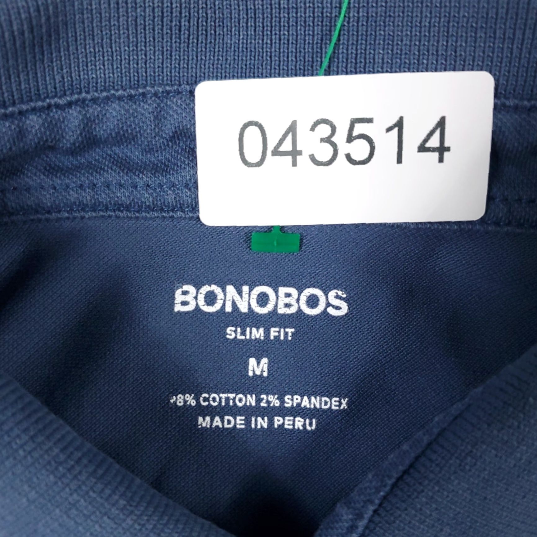 Bonobos BONOBOS Polo Shirt Mens Size M Blue Casual Short Sleeve Adult - Cotton Blend - Regular Fit - Button Collar Size US M / EU 48-50 / 2 - 6 Thumbnail
