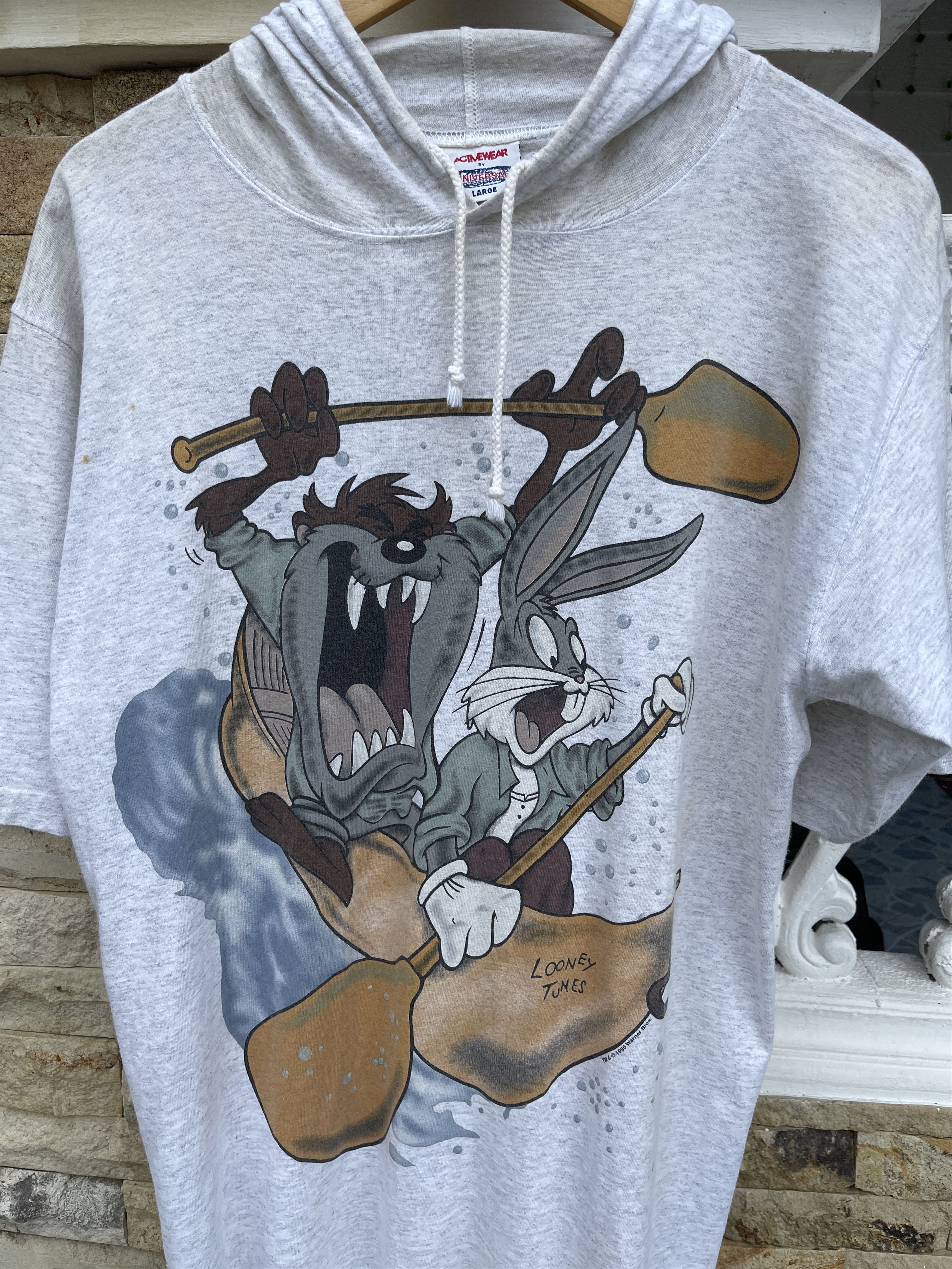 Cartoon Network Rare🔥Vintage 95’ Looney Tunes T-Shirt With Hoodie Size US M / EU 48-50 / 2 - 2 Thumbnail