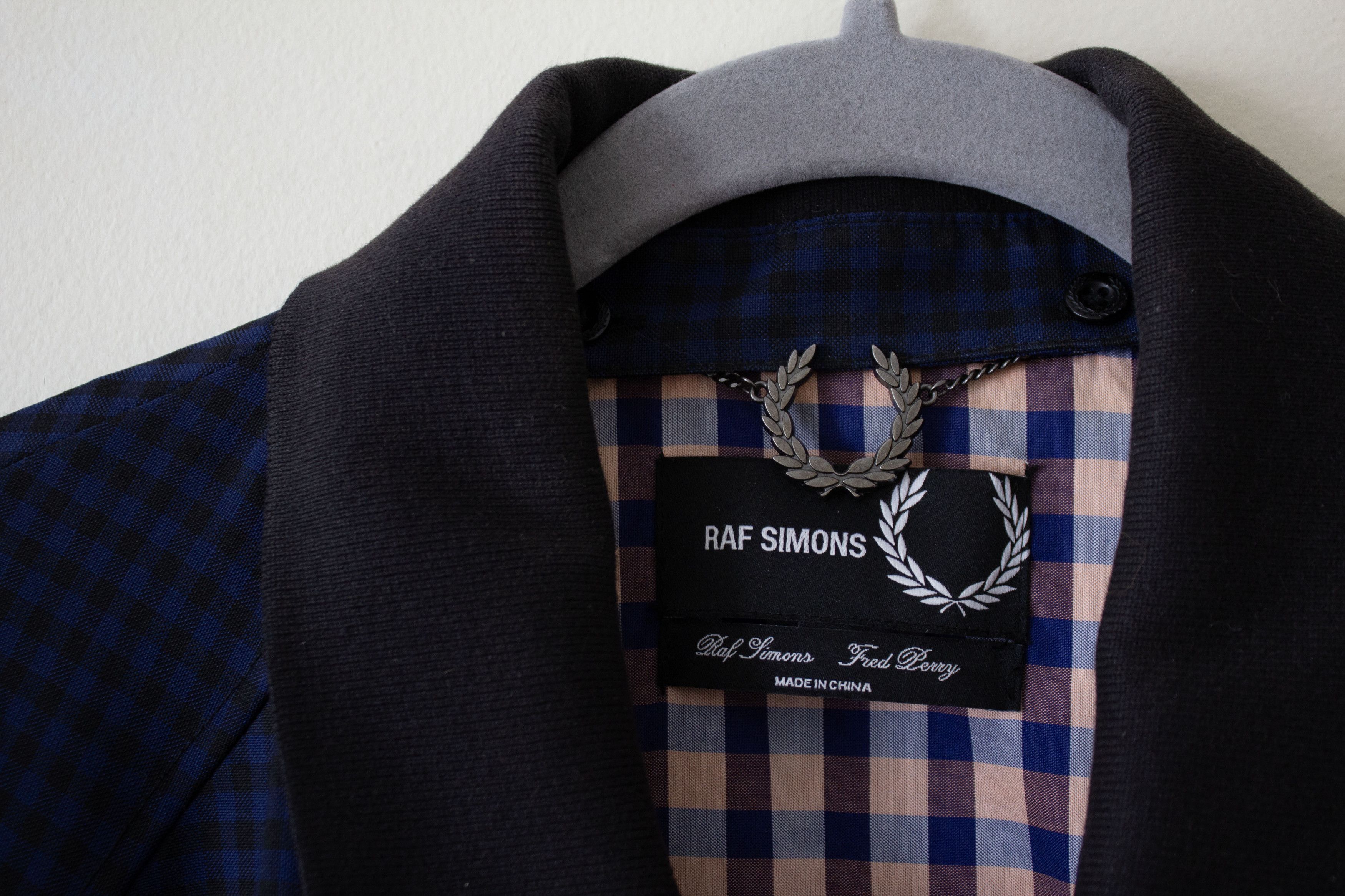 Fred Perry × Raf Simons Fred Perry x Raf Simons Check Bomber Jacket Size US XXS / EU 40 - 7 Thumbnail