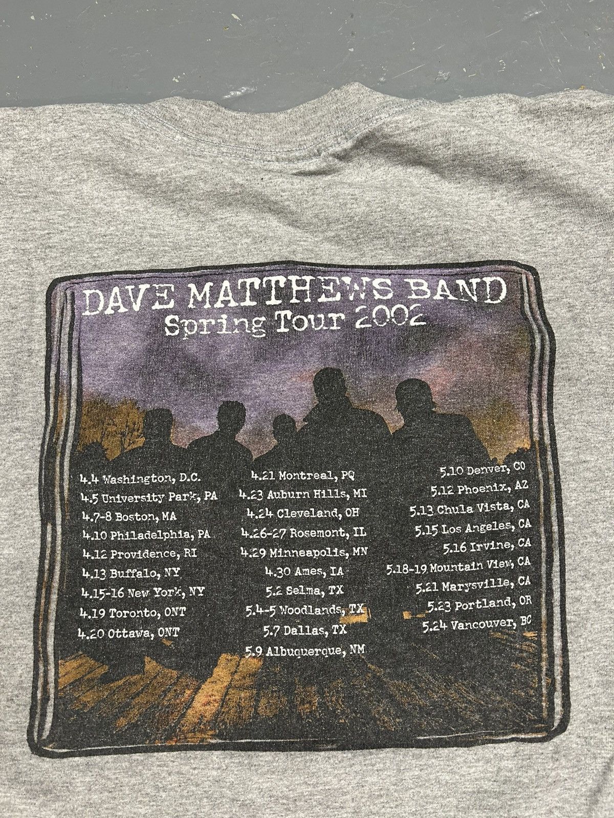 Band Tees × Vintage Crazy Vintage Y2K Essential Dave Matthews Band Tour T-Shirt Size US XL / EU 56 / 4 - 2 Thumbnail