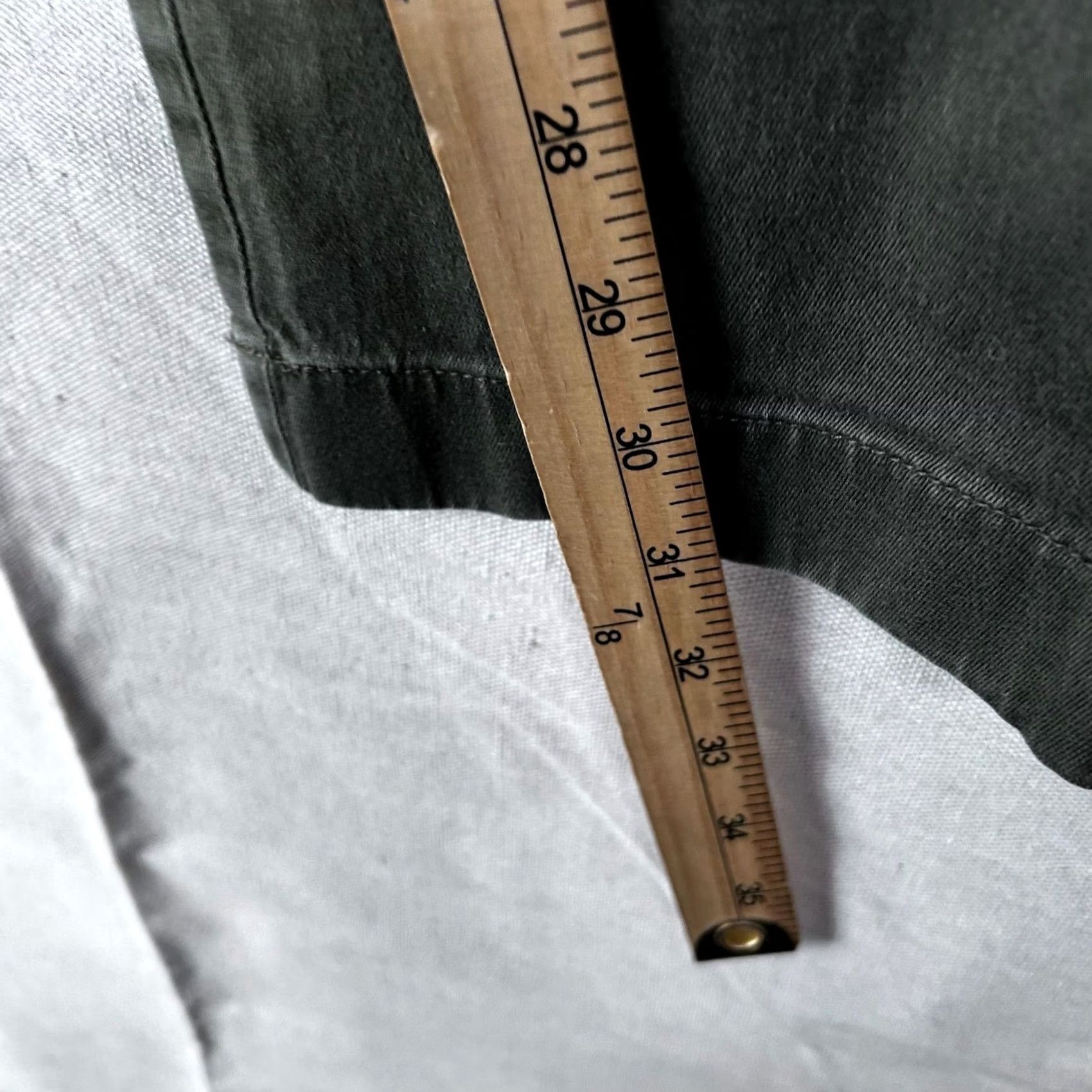 J.Crew J.Crew 484 Stretch Chino Pants Mens 30x32 Dark Olive Green Slim Trousers Size US 30 / EU 46 - 5 Thumbnail