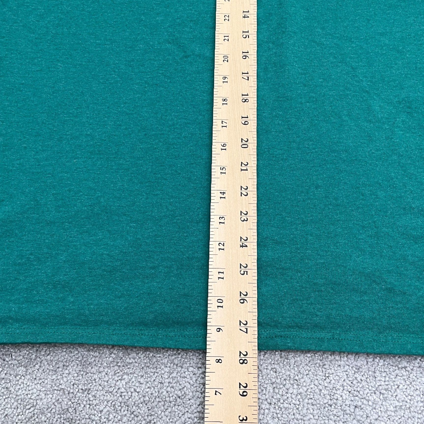 Fruit Of The Loom Fruit Of The Loom Basic Long Sleeve Shirt Mens XL Green Crew Neck Cotton Tee Top Size US XL / EU 56 / 4 - 6 Thumbnail
