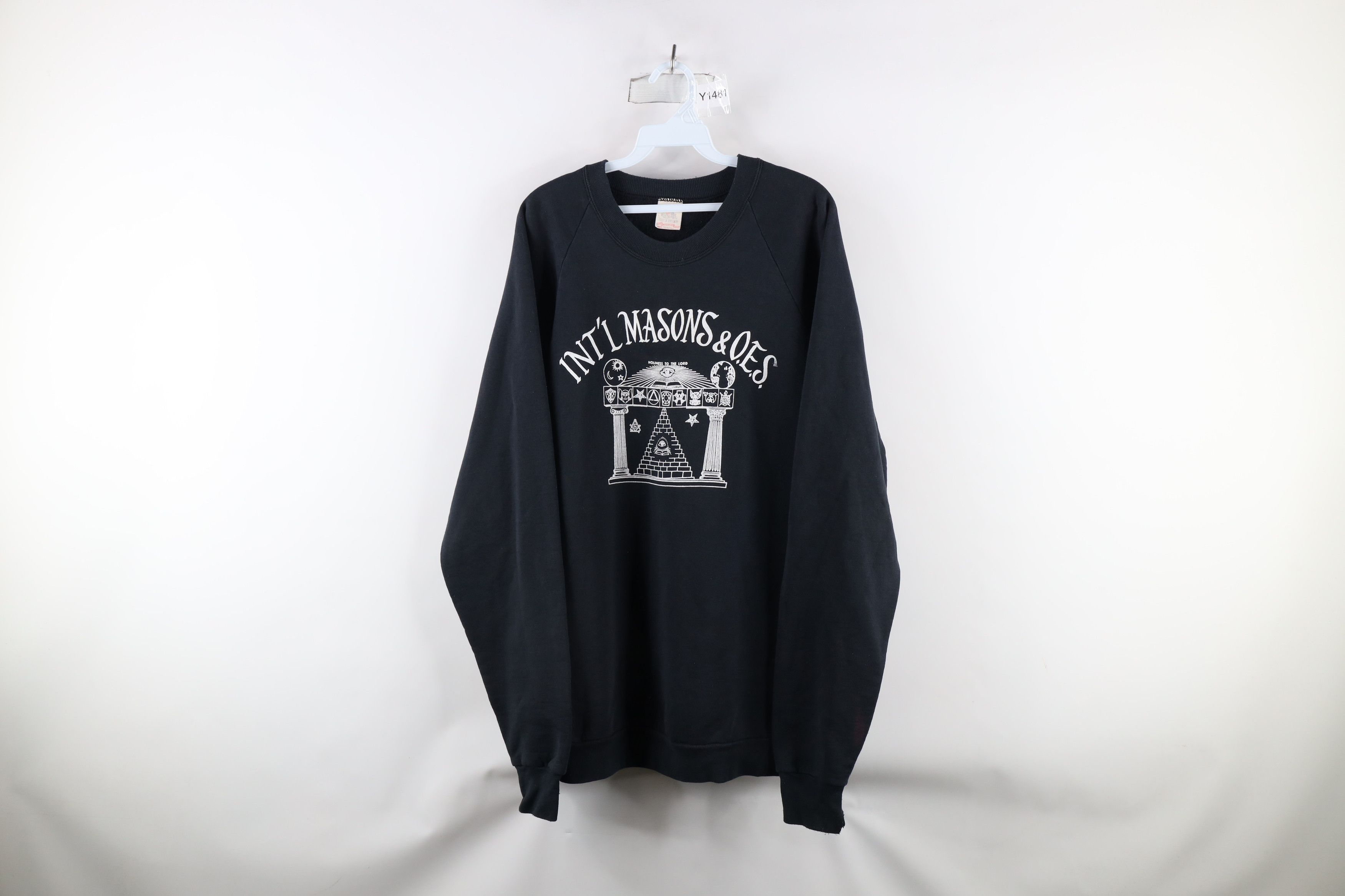 Vintage Vintage 90s Masons & OES Freemasons Sweatshirt USA Size US XXL / EU 58 / 5 - 1 Thumbnail
