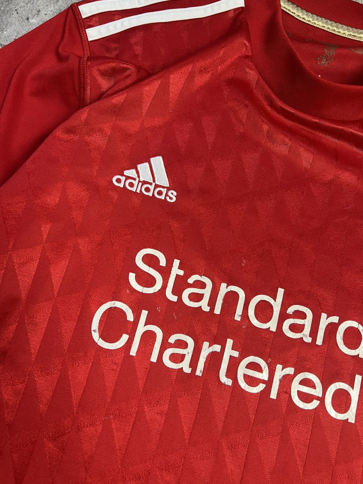 Adidas Mens Vintage Adidas Liverpool FC T-shirt soccer jersey tee Size US L / EU 52-54 / 3 - 5 Thumbnail