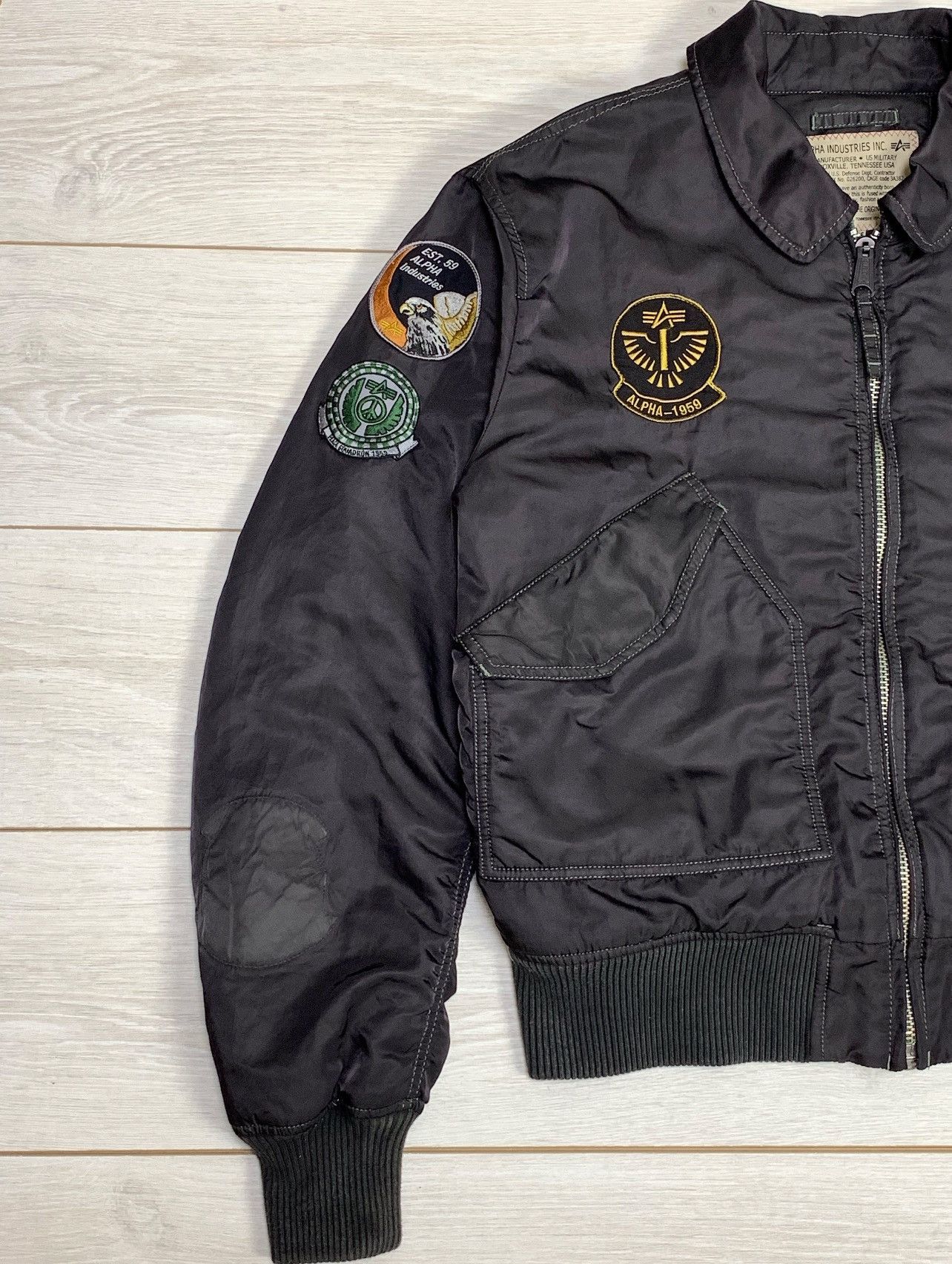 Alpha Industries Vintage Alpha Industries bomber jacket Size US XL / EU 56 / 4 - 2 Thumbnail