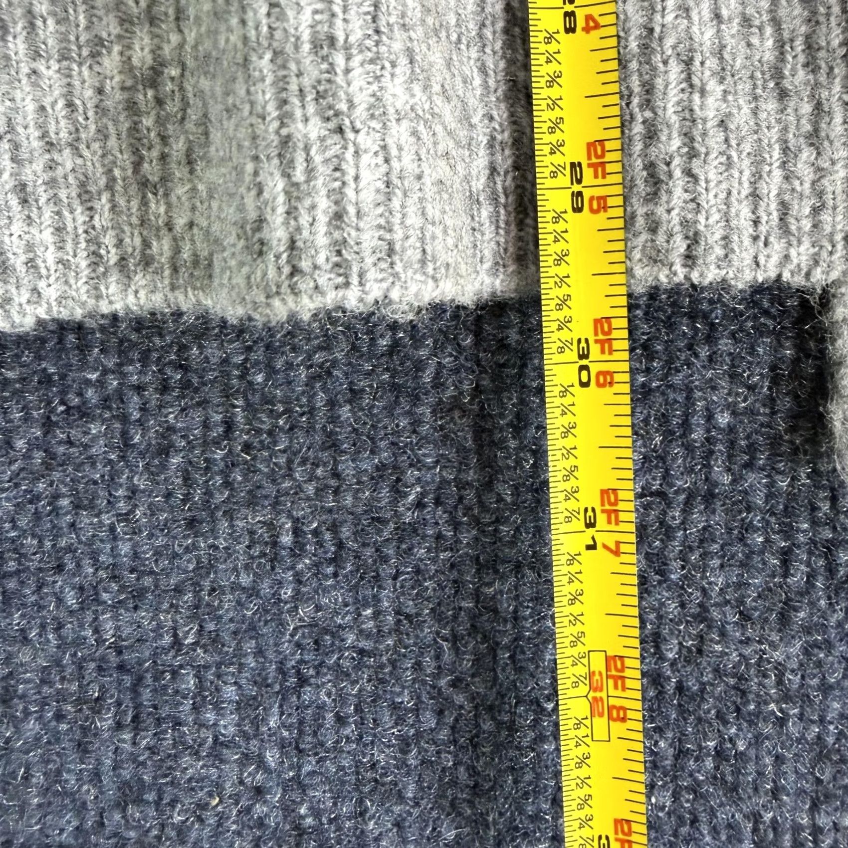 Vintage STACCATO Cardigan Sweater Womens Small Gray V Neck Striped Open Front Pockets Size S / US 4 / IT 40 - 5 Thumbnail