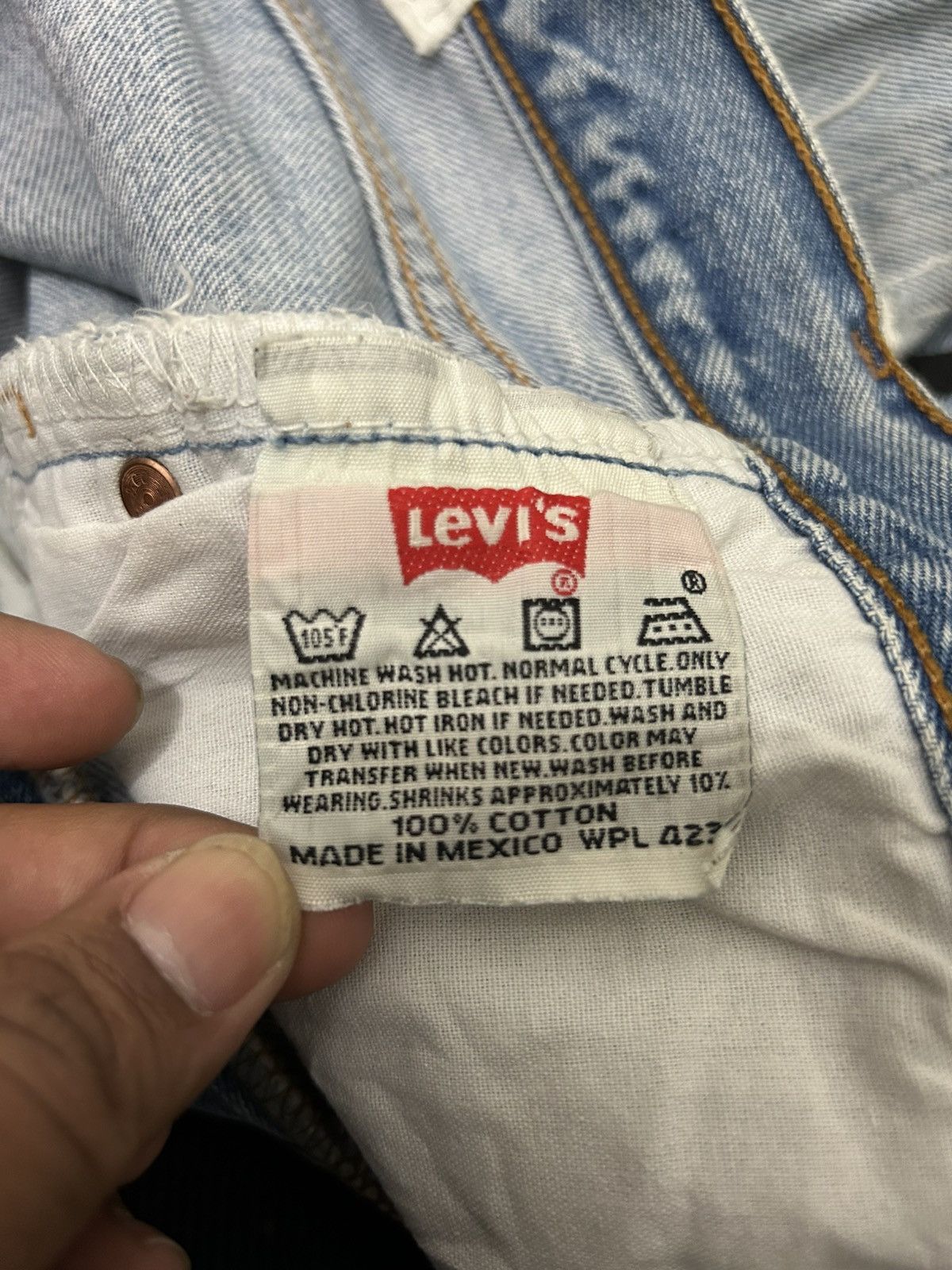 Levi's Vintage Clothing Vintage Levis 501XX Sample Rippert Gorilla Aplle Print Size US 33 - 17 Thumbnail