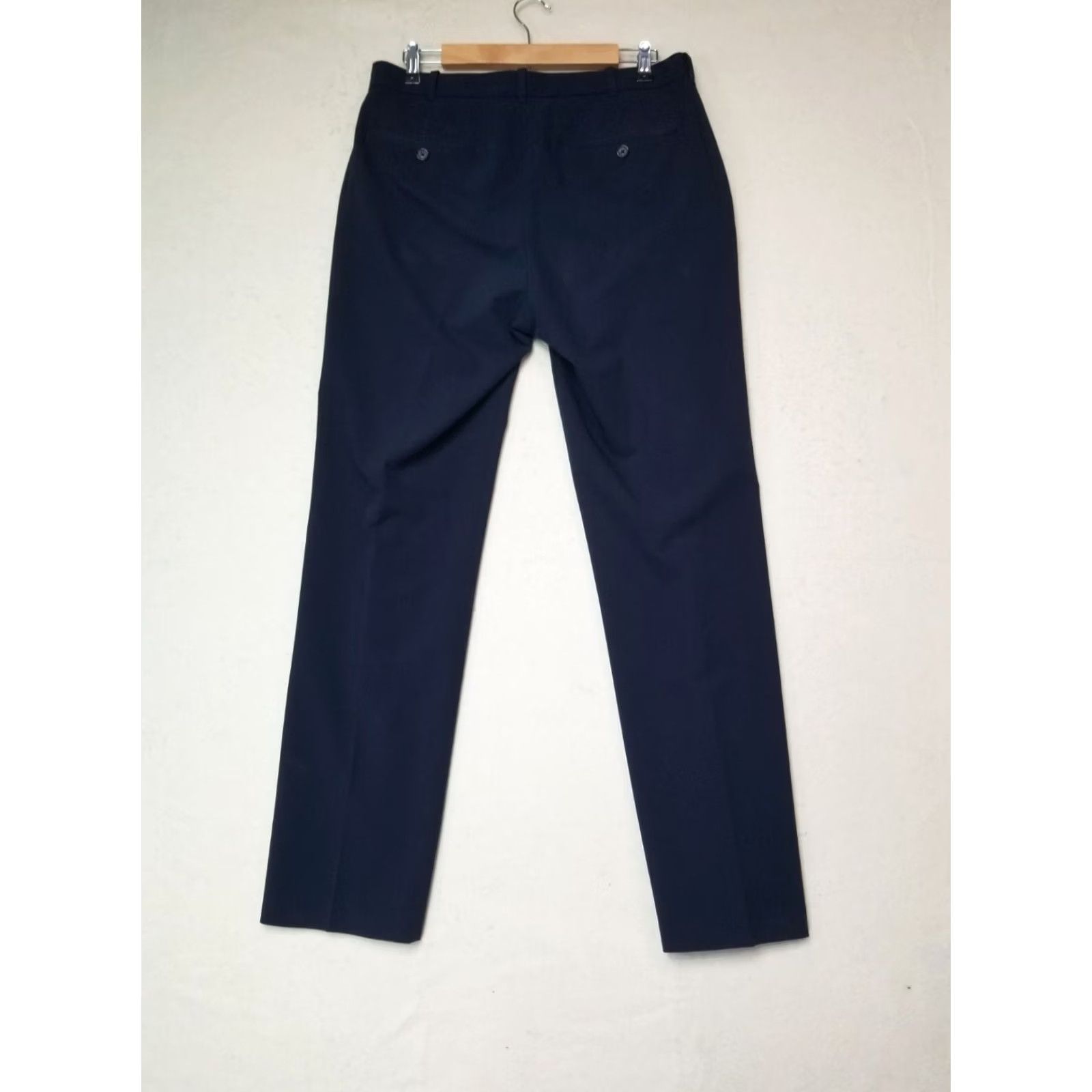 Izod Izod Mens Size 32x32 Navy Blue Straight Fit Dress Pants Chino Flat Front Business Formal Workwear Size US 32 / EU 48 - 2 Thumbnail