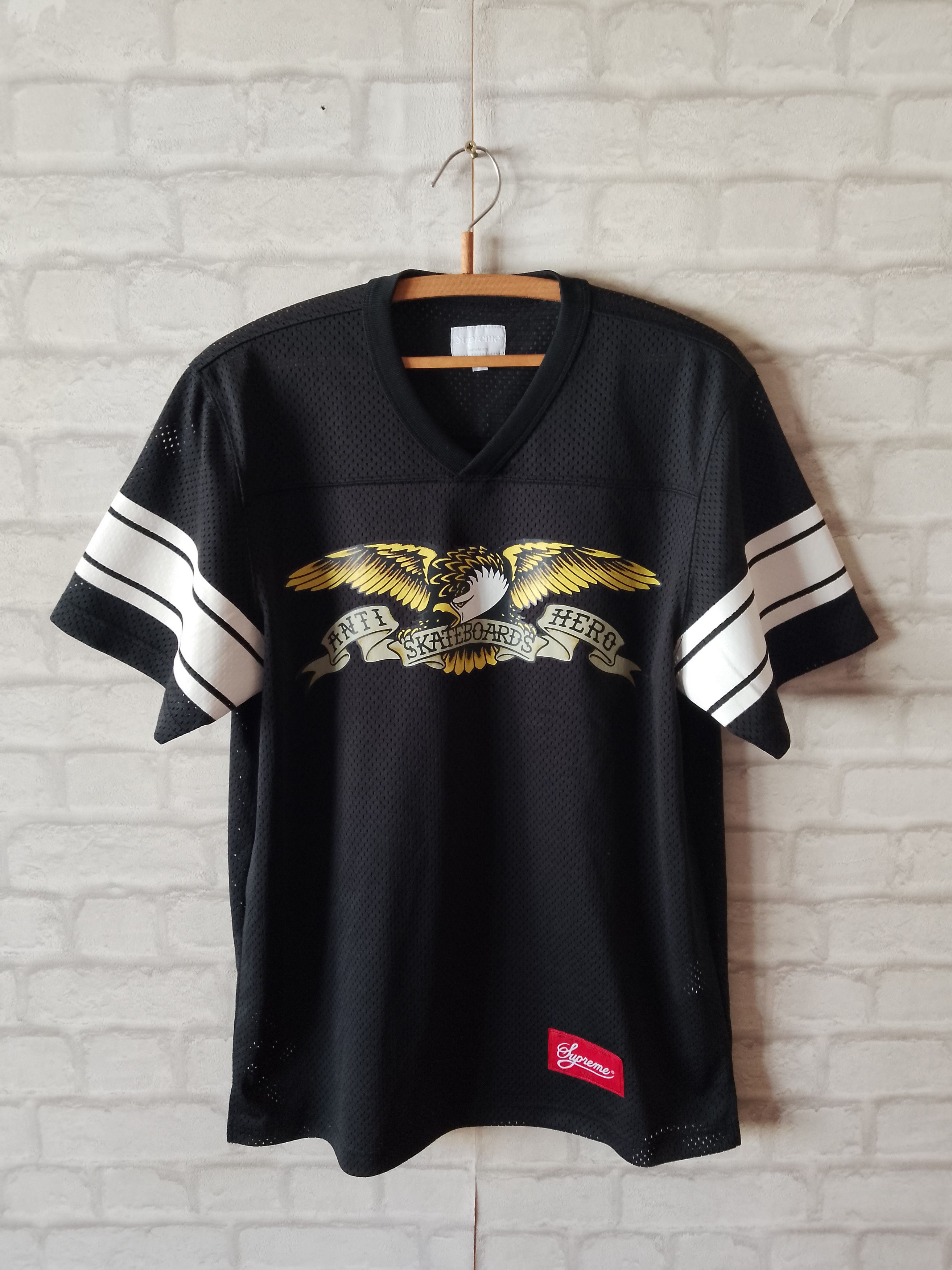 トップス supreme anti hero football jerjey M size Supreme Anti Hero Jersey | Grailed