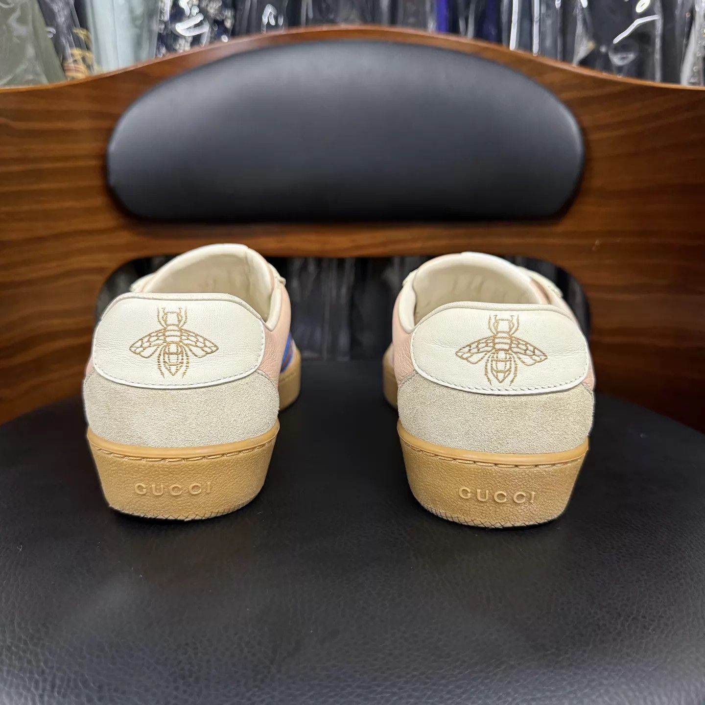 Gucci Gucci G74 Web Pink Blue Sneaker UK5.5/EU39.5 Size US 6.5 / EU 39-40 - 3 Thumbnail