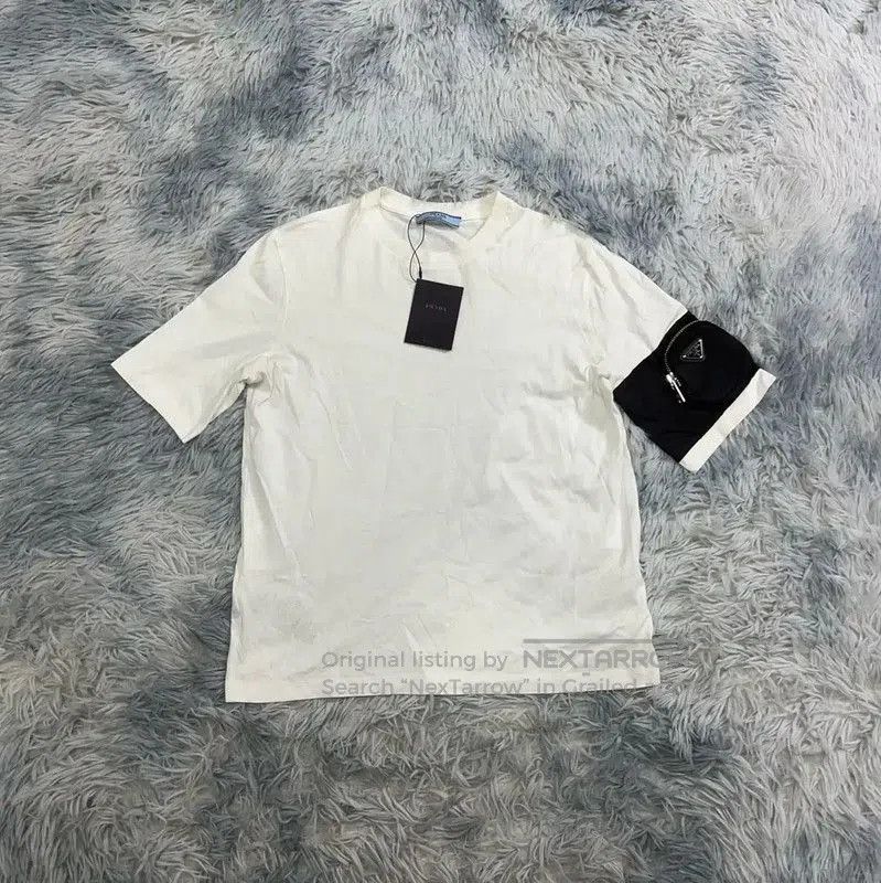 Prada Prada Men's White Cotton T-Shirt. Size US S / EU 44-46 / 1 - 1 Thumbnail