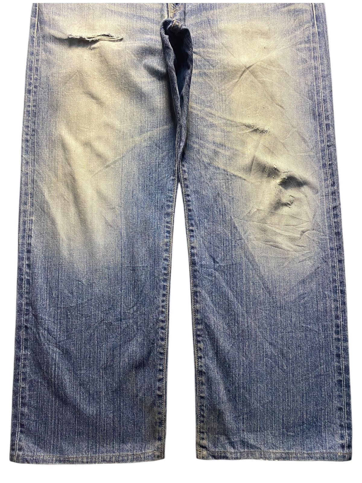 Edwin Vintage Edwin 505 Selvedge Mud Wash Distressed Baggy Jeans Size US 39 - 6 Thumbnail