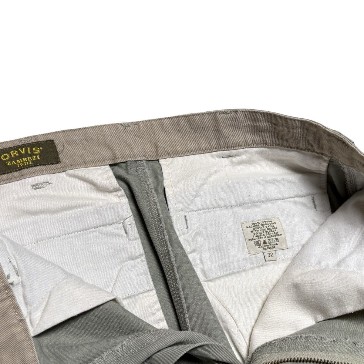 Orvis Orvis Zambezi Twill Safari Pants Mens 32x27 Faux Leather 32 Size US 32 / EU 48 - 3 Thumbnail