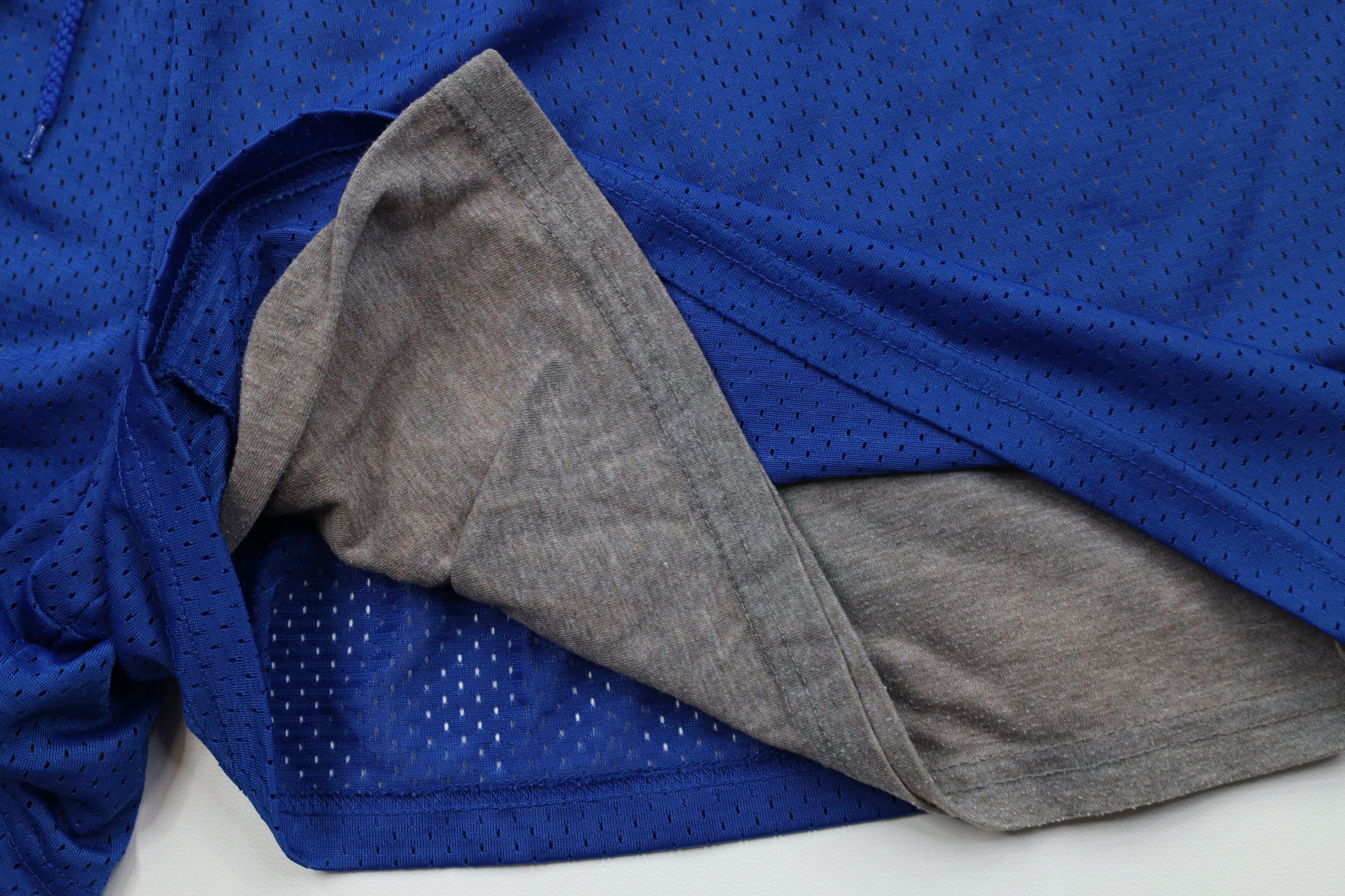 Vintage Vintage 90s Y2K Streetwear Lined Mesh Shorts Royal Blue Size US 36 / EU 52 - 6 Thumbnail