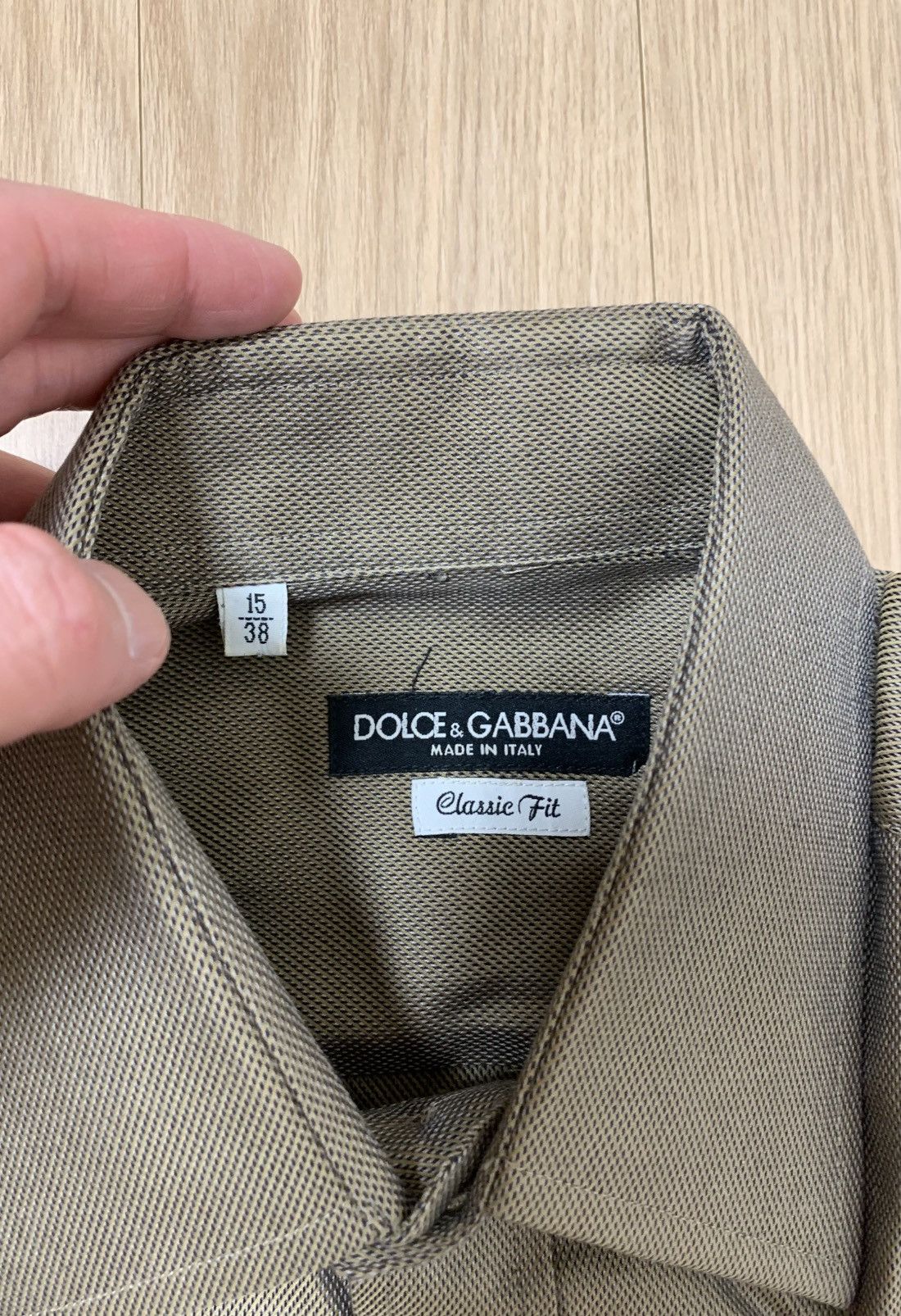 Dolce & Gabbana Dolce&Gabbana Shiny Effect Dress Shirt Size US M / EU 48-50 / 2 - 2 Thumbnail