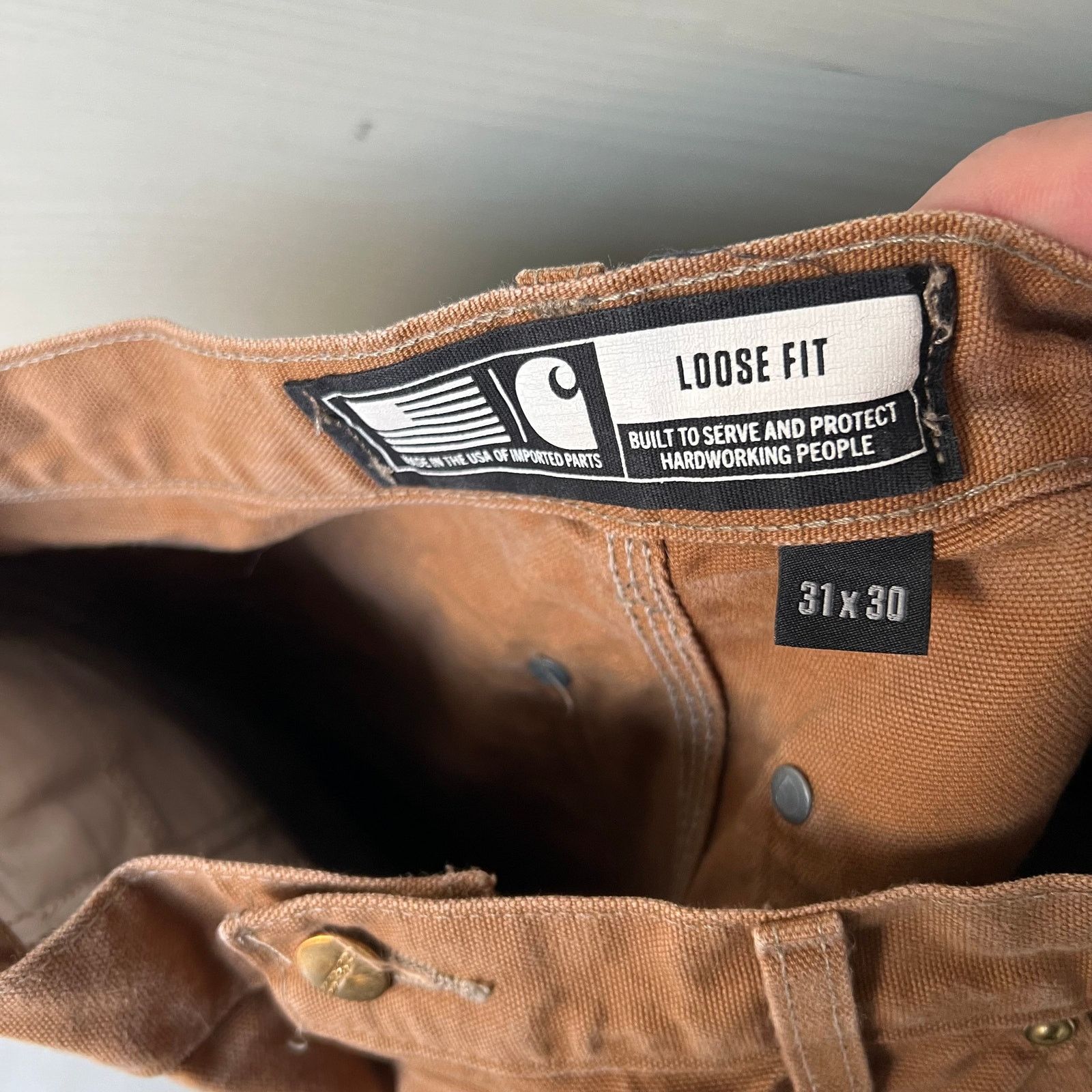 Carhartt × Vintage Carhartt brown double knee work wear carpenter pants Size US 30 / EU 46 - 7 Thumbnail