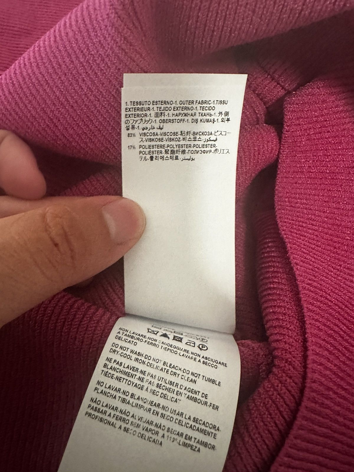 Versace Versace Pink Knit Mini Dress Size M / US 6-8 / IT 42-44 - 10 Thumbnail