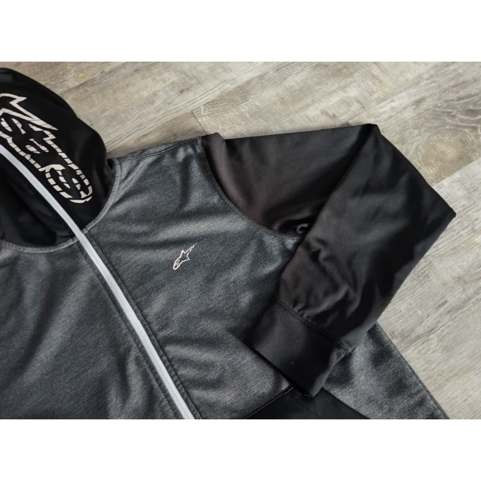 Alpinestars Alpinestars Full Zip Hoodie DNA Tech Men's Size Small Zippered Hood EUC Black/gray Polyester Zip Hoodie X Size US S / EU 44-46 / 1 - 3 Thumbnail