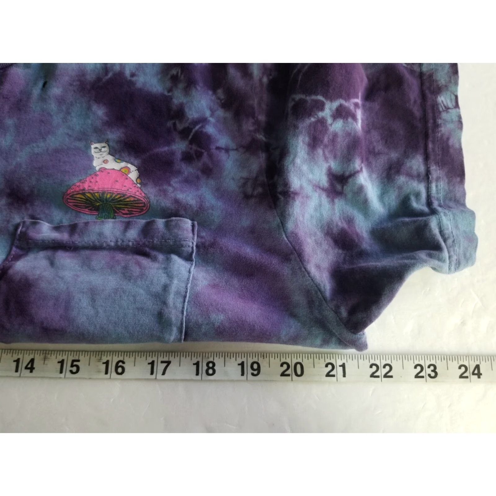 RIPNDIP RIPNDIP T Shirt Mens M Trippy Cat Art Graphic Tee World Tie Dye Distressed Size US M / EU 48-50 / 2 - 4 Thumbnail
