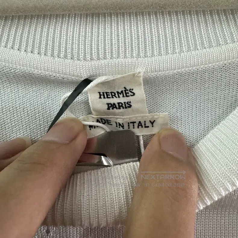 Hermes Hermes White lace knit short sleeves Size XXS / US 00 / IT 34 - 3 Thumbnail