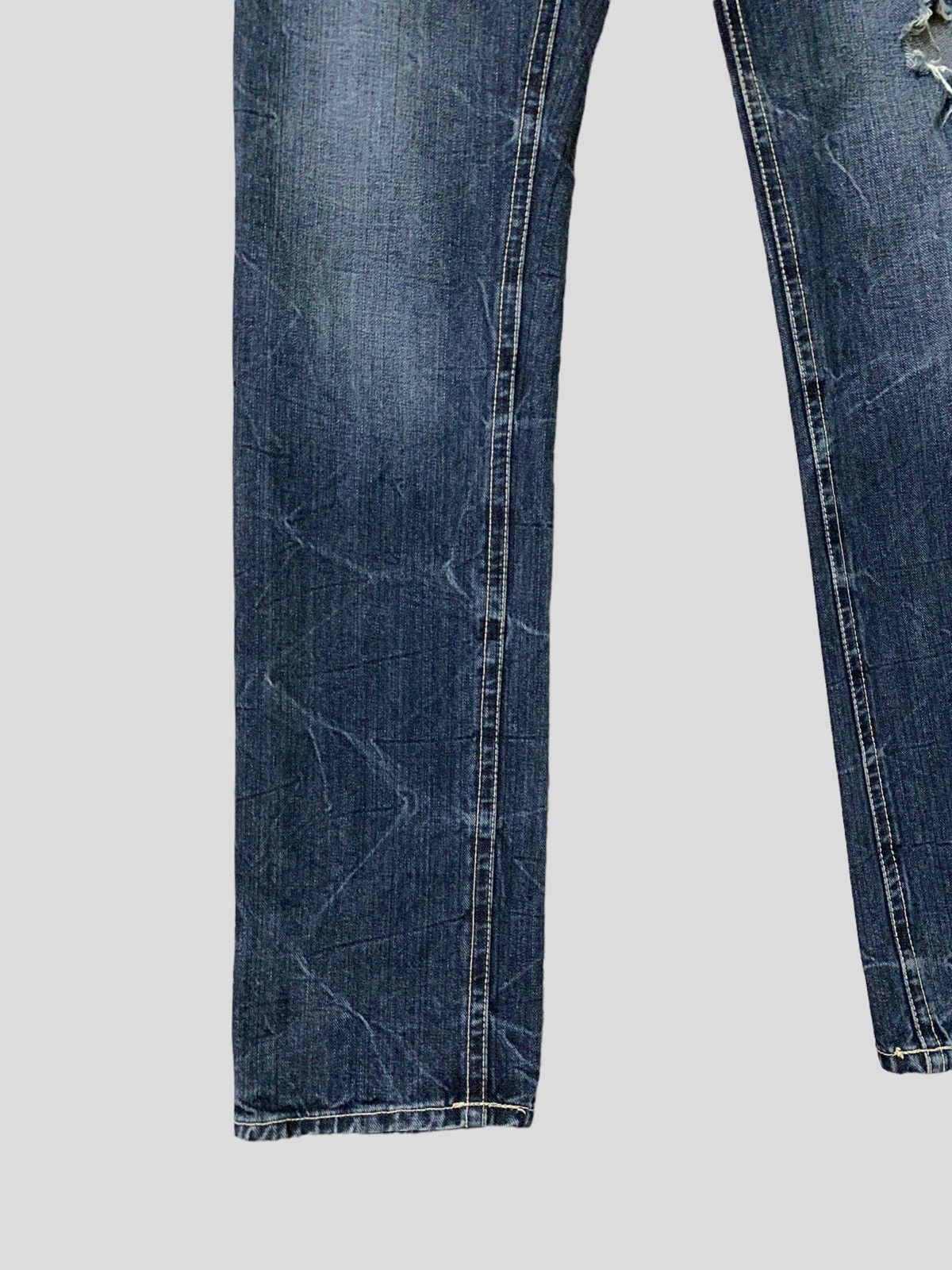 Designer × Japanese Brand × Vintage Distress Denim Hapipiness Embroidery Design Size US 30 / EU 46 - 8 Thumbnail