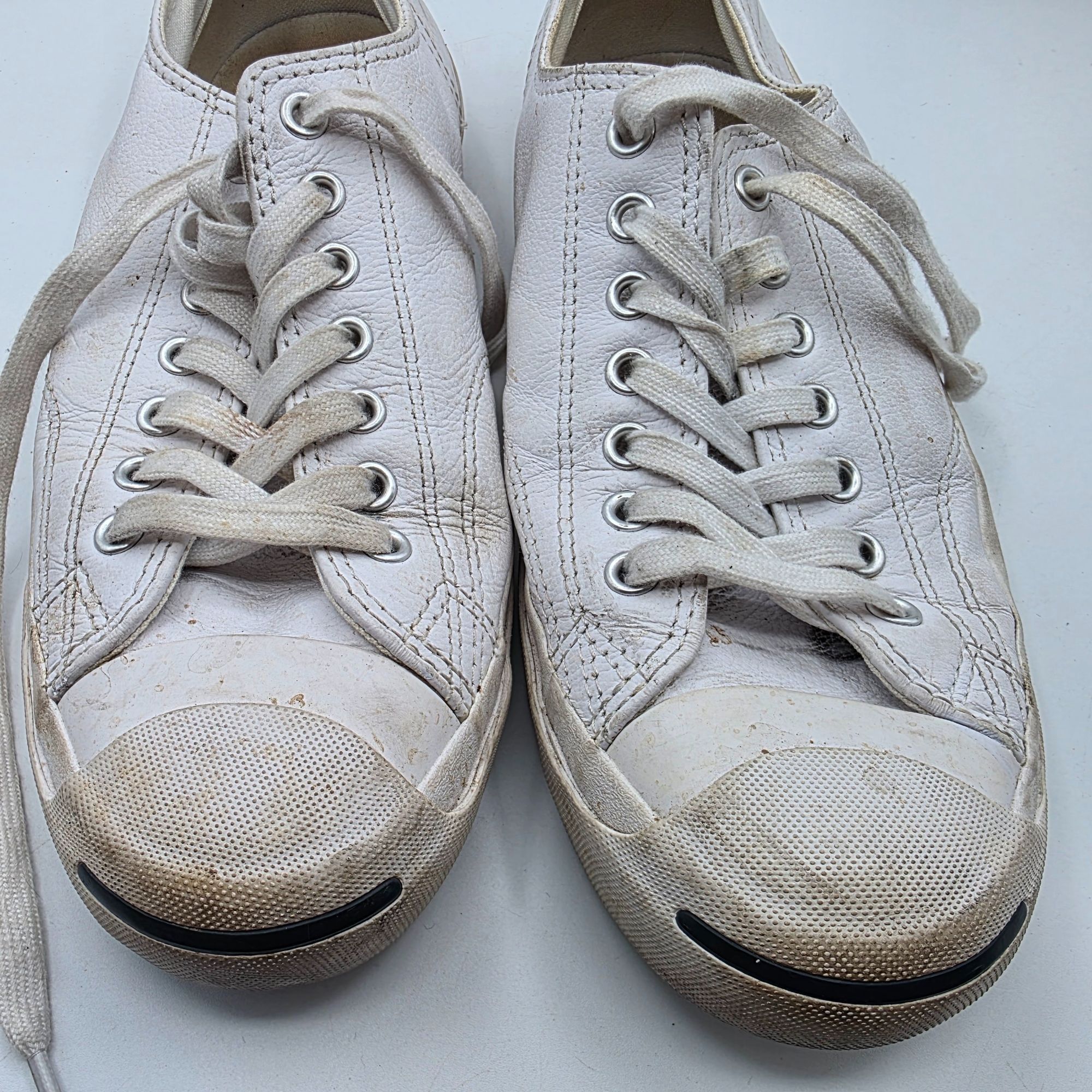 Converse Converse Jack Purcell Mens Size 8.5 White Shoes Leather Casu Size US 8.5 / EU 41-42 - 10 Thumbnail
