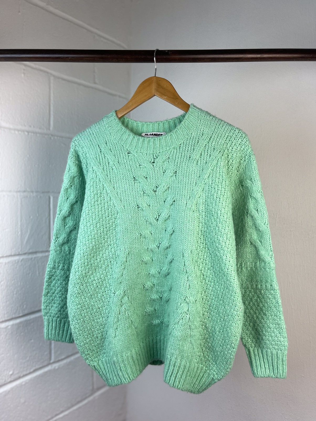 Jil Sander × Raf Simons 2009 JIL SANDER CABLE KNIT SWEATER Size US M / EU 48-50 / 2 - 5 Thumbnail