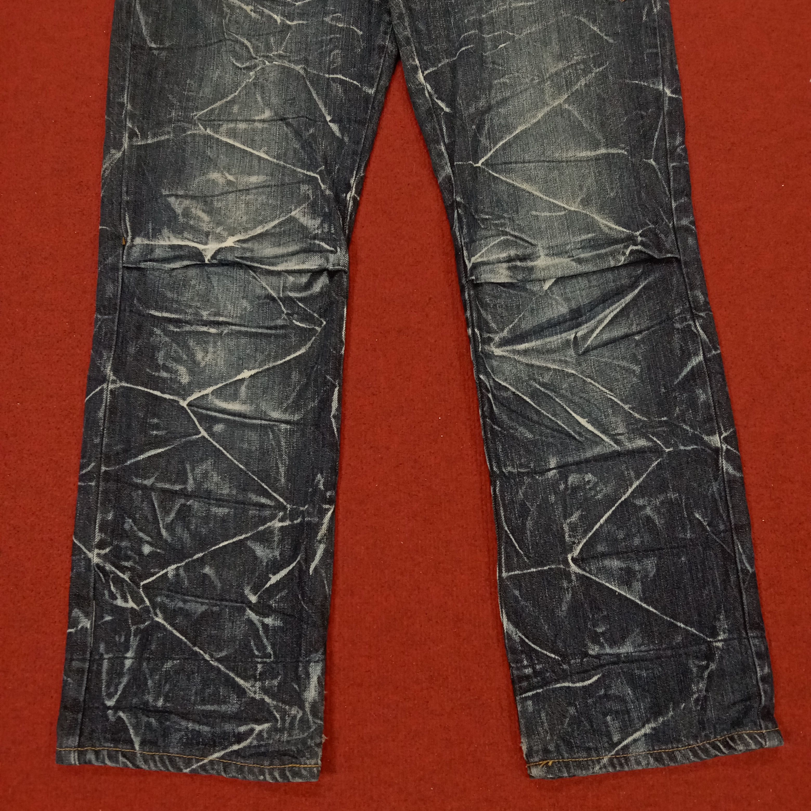 Japanese Brand Explosion Fashion Style Rare Design Jeans Size US 33 - 3 Thumbnail