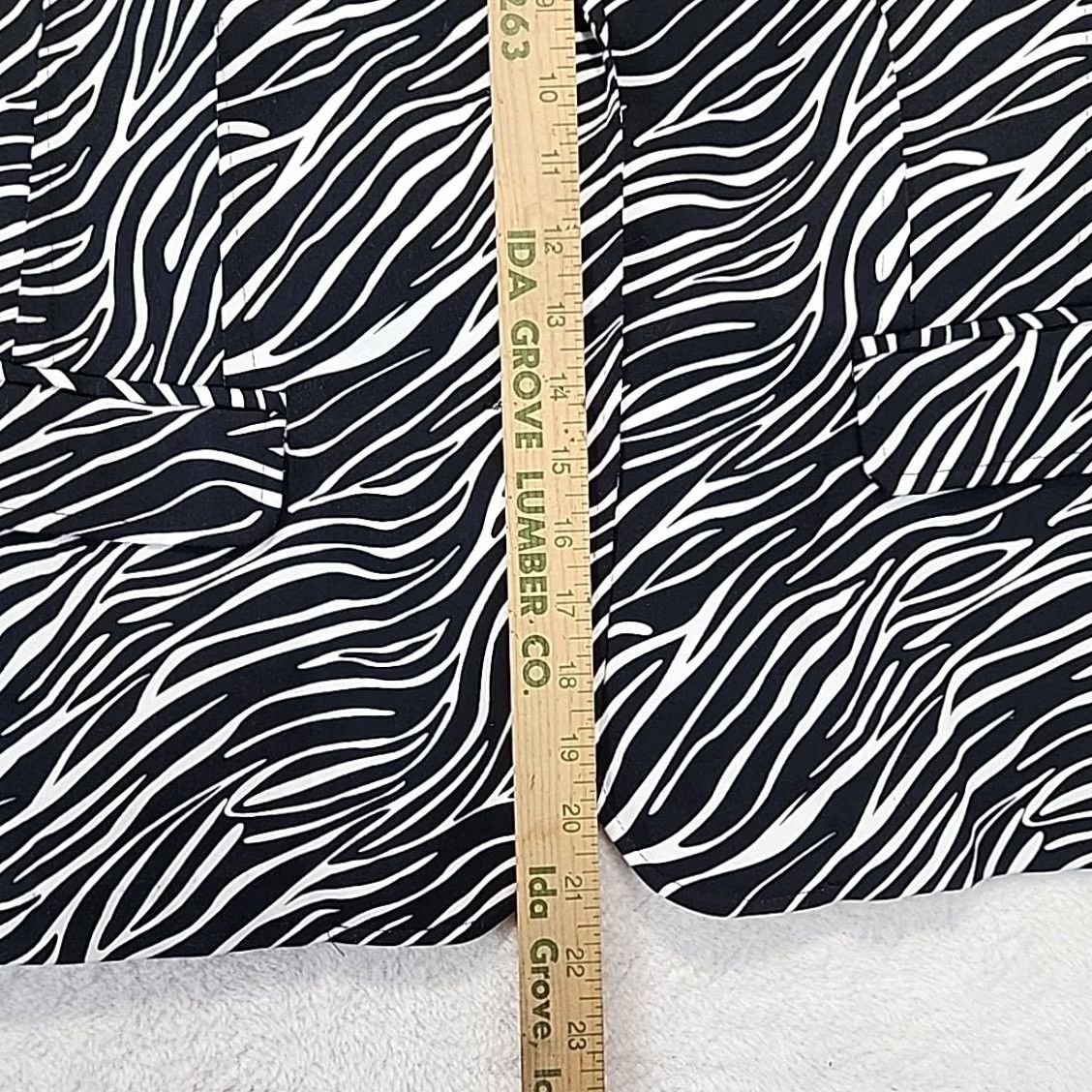 Vintage Notations Women's Plus Size 2X Black White Zebra Print Blazer Shirt Blazer Women 2X Zebra Print with Pockets XL 2X Size XXL / US 16-18 / IT 52-54 - 7 Thumbnail