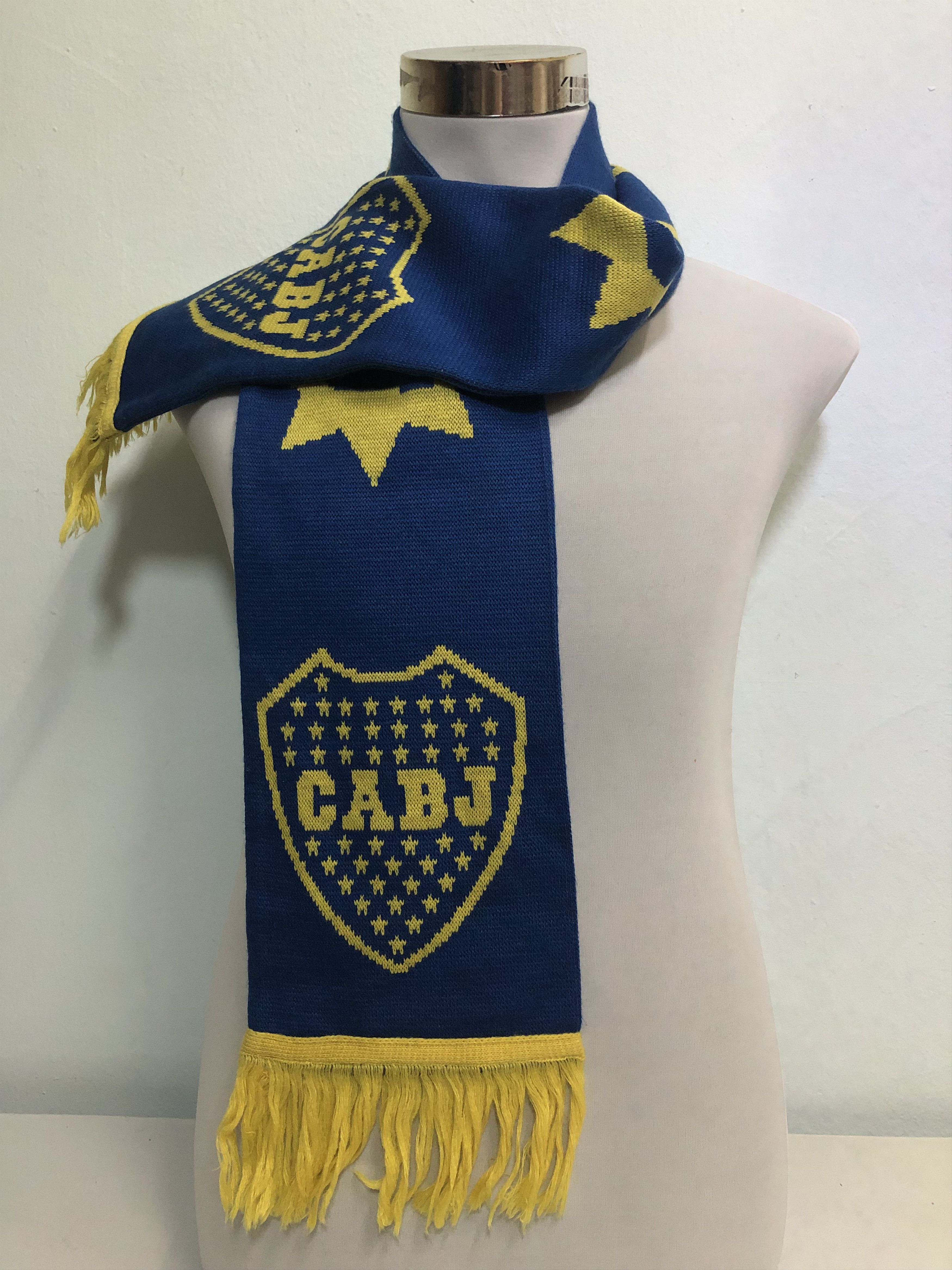 Vintage Boca Juniors Muffler Scarf -SC0073 Size ONE SIZE - 1 Thumbnail
