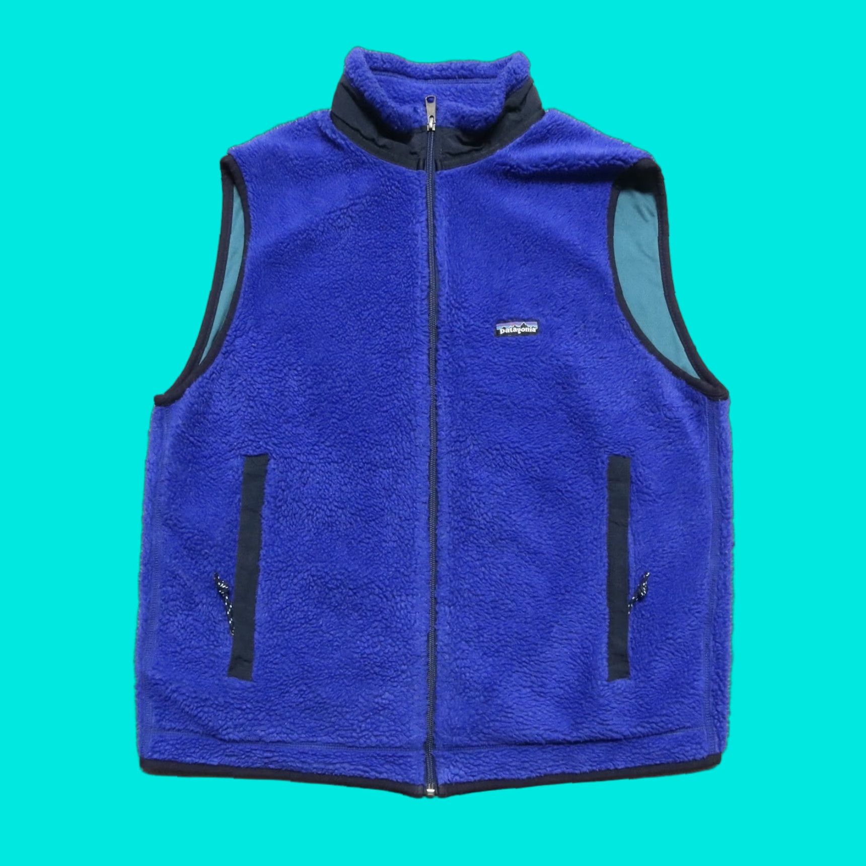 Patagonia Vintage Patagonia Pile Fleece Vest Men L Blue USA Retro-X Size US L / EU 52-54 / 3 - 1 Thumbnail