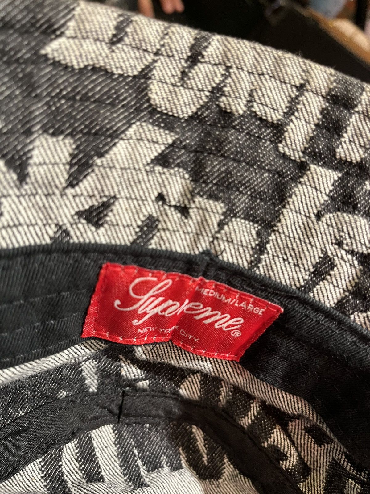 Supreme Fat Tip Jacquard Denim Crusher