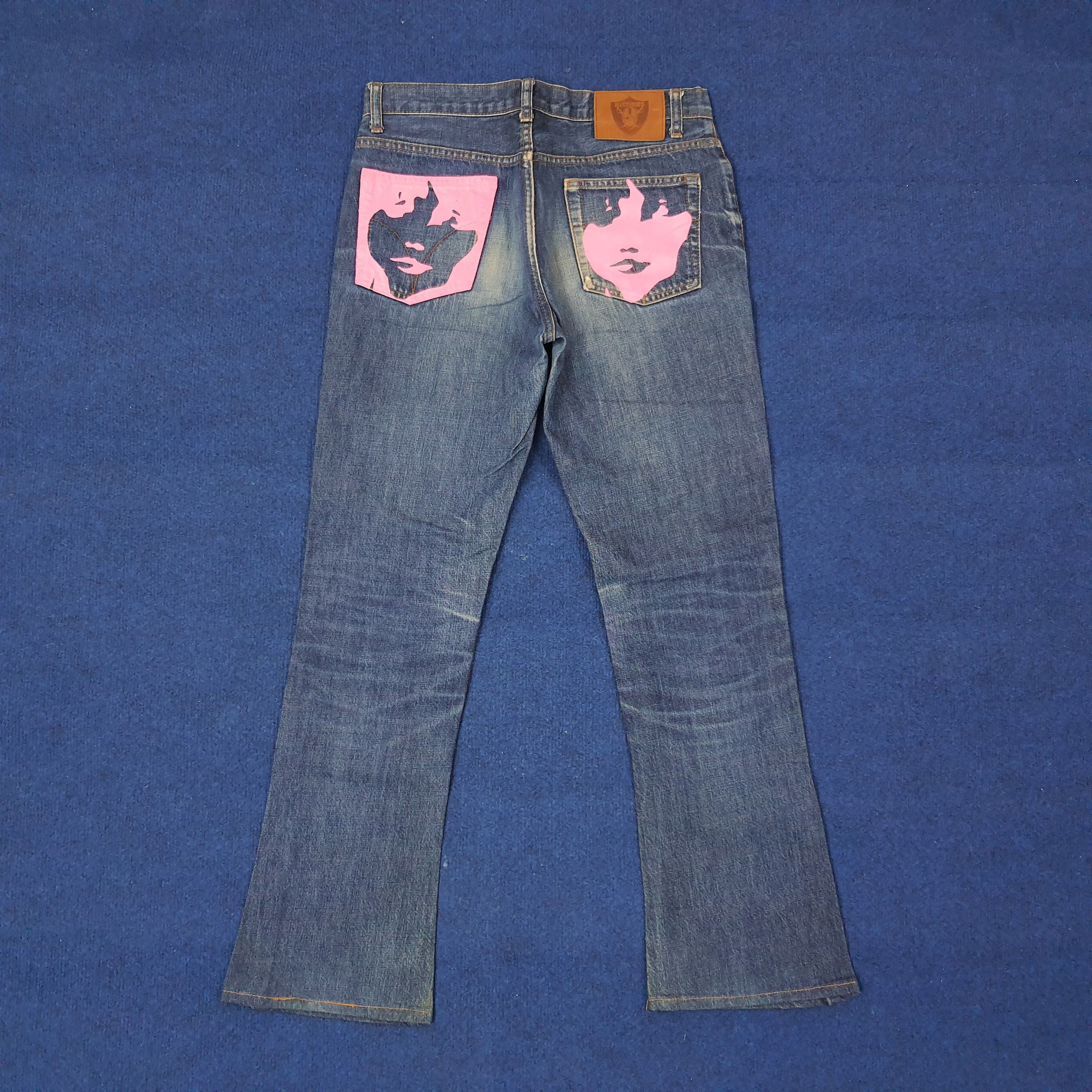 Hysteric Glamour Vintage Hysterics Raiders Jeans Custom Logo Jeans C244N13 Size US 29 - 1 Thumbnail