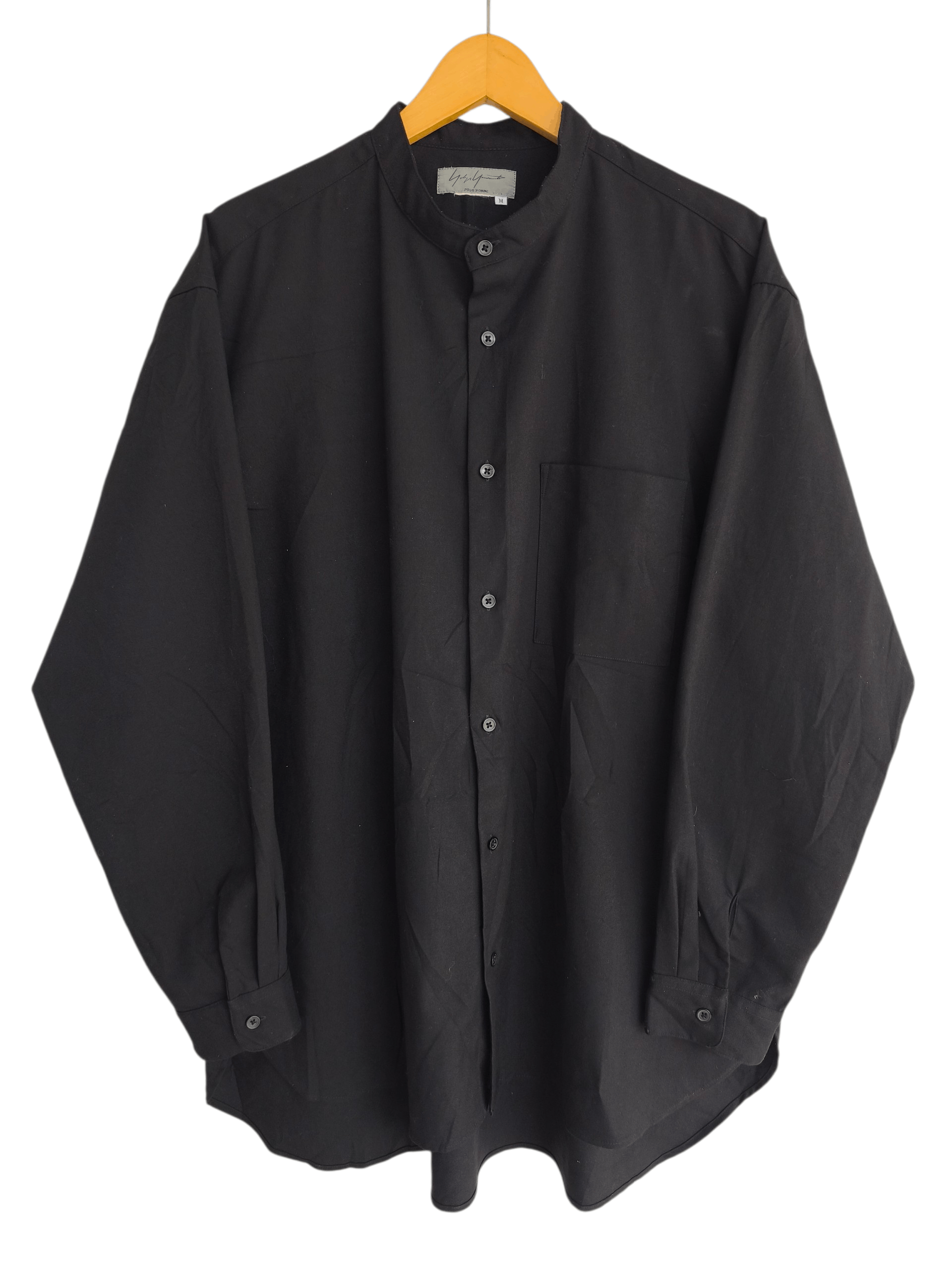 Yohji Yamamoto Yohji Yamamoto pour homme oversize mandarin shirt Size US XL / EU 56 / 4 - 1 Thumbnail