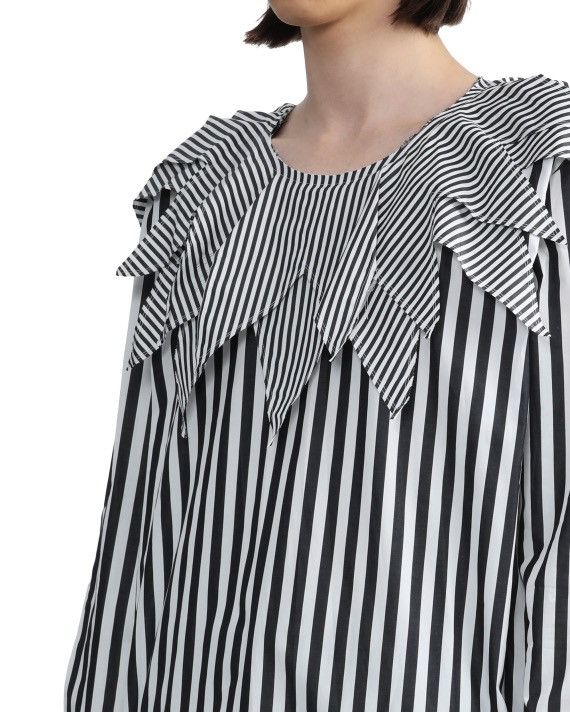 Comme des Garcons × Comme des Garcons Homme Plus Comme des Garcons Homme Plus Zig Zag Collar Stripe Shirt M Size US M / EU 48-50 / 2 - 7 Thumbnail