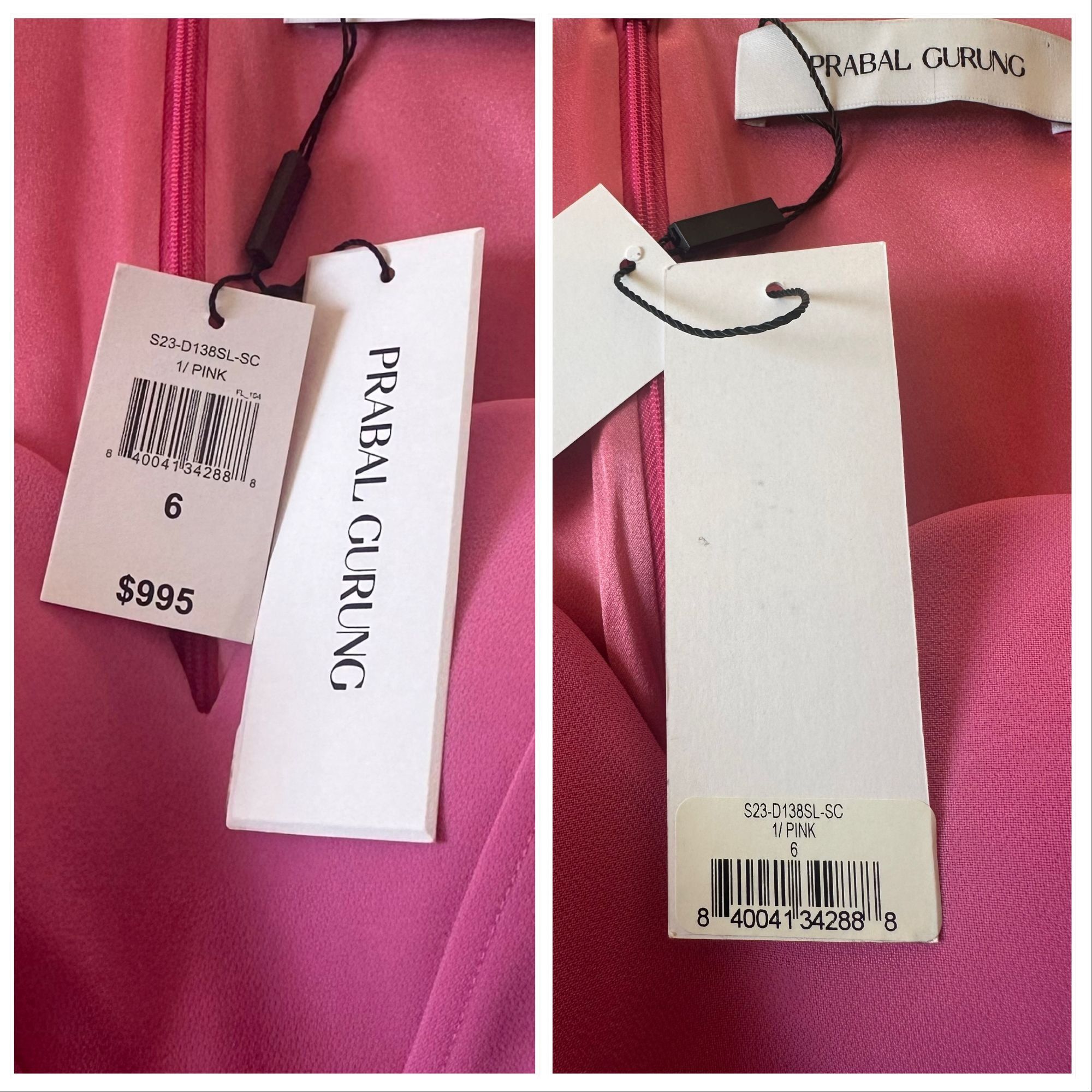 Prabal Gurung NWT Prabal Gurung Pink Sculpted Sweetheart Sheath Midi Dres Size M / US 6-8 / IT 42-44 - 4 Thumbnail