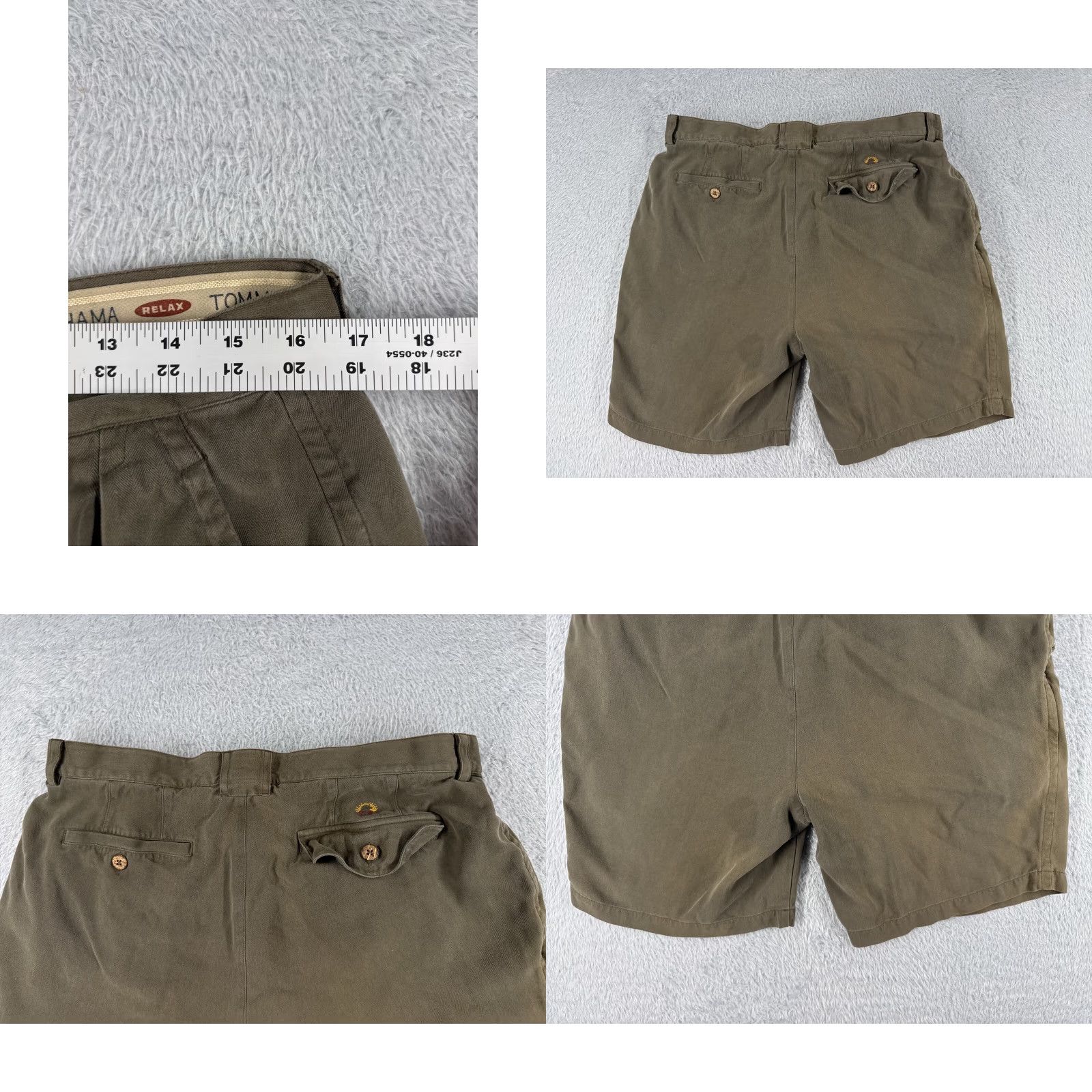 Tommy Bahama Tommy Bahama Shorts Men 35 Brown Tencel Cotton Blend Cargo Beach Resort Golf Casual Ready-To-Wear Size US 35 - 9 Thumbnail