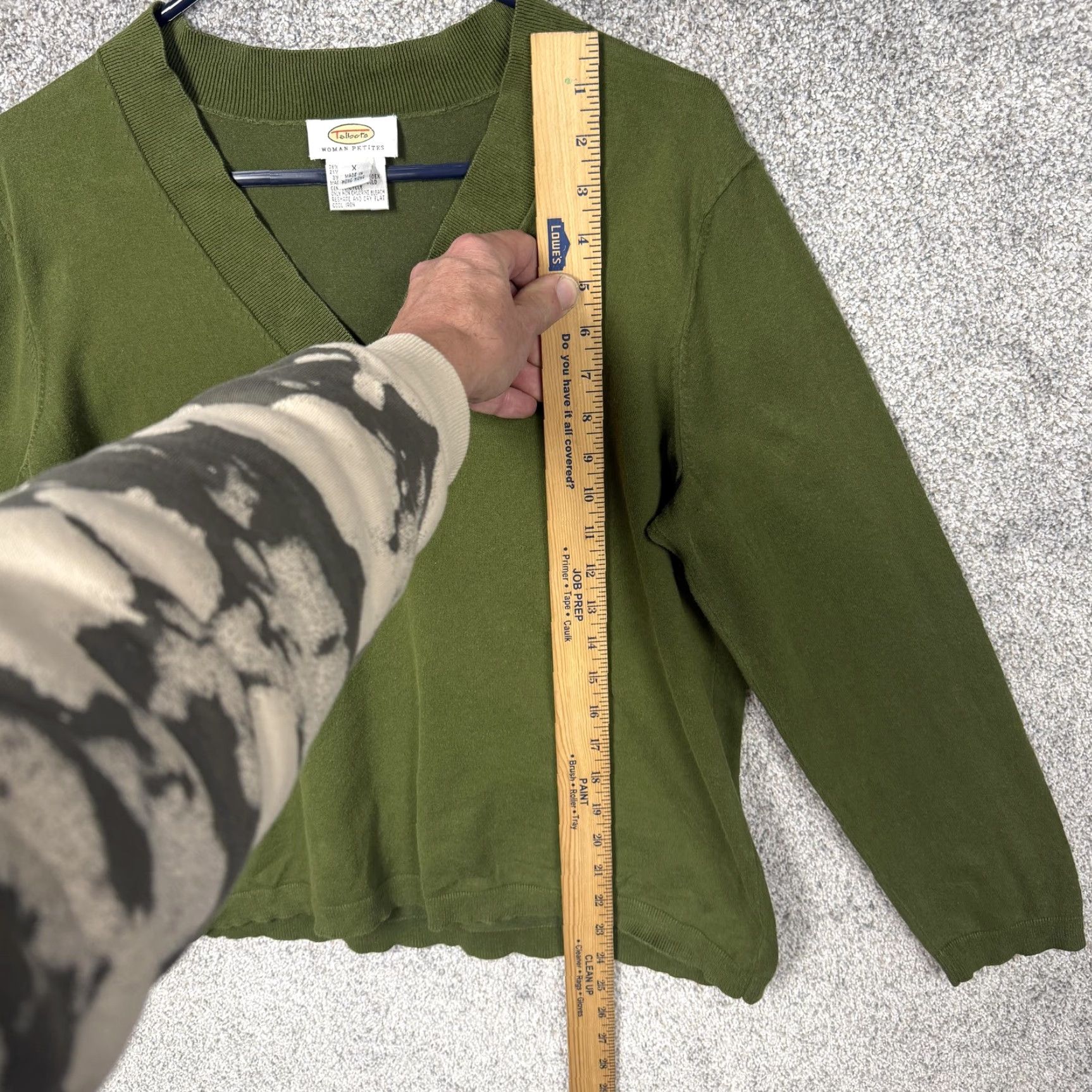 Talbots VINTAGE Talbots Sweater XS Petite Green 90s Preppy V-Neck Pullover Women Adults Size XS / US 0-2 / IT 36-38 - 3 Thumbnail